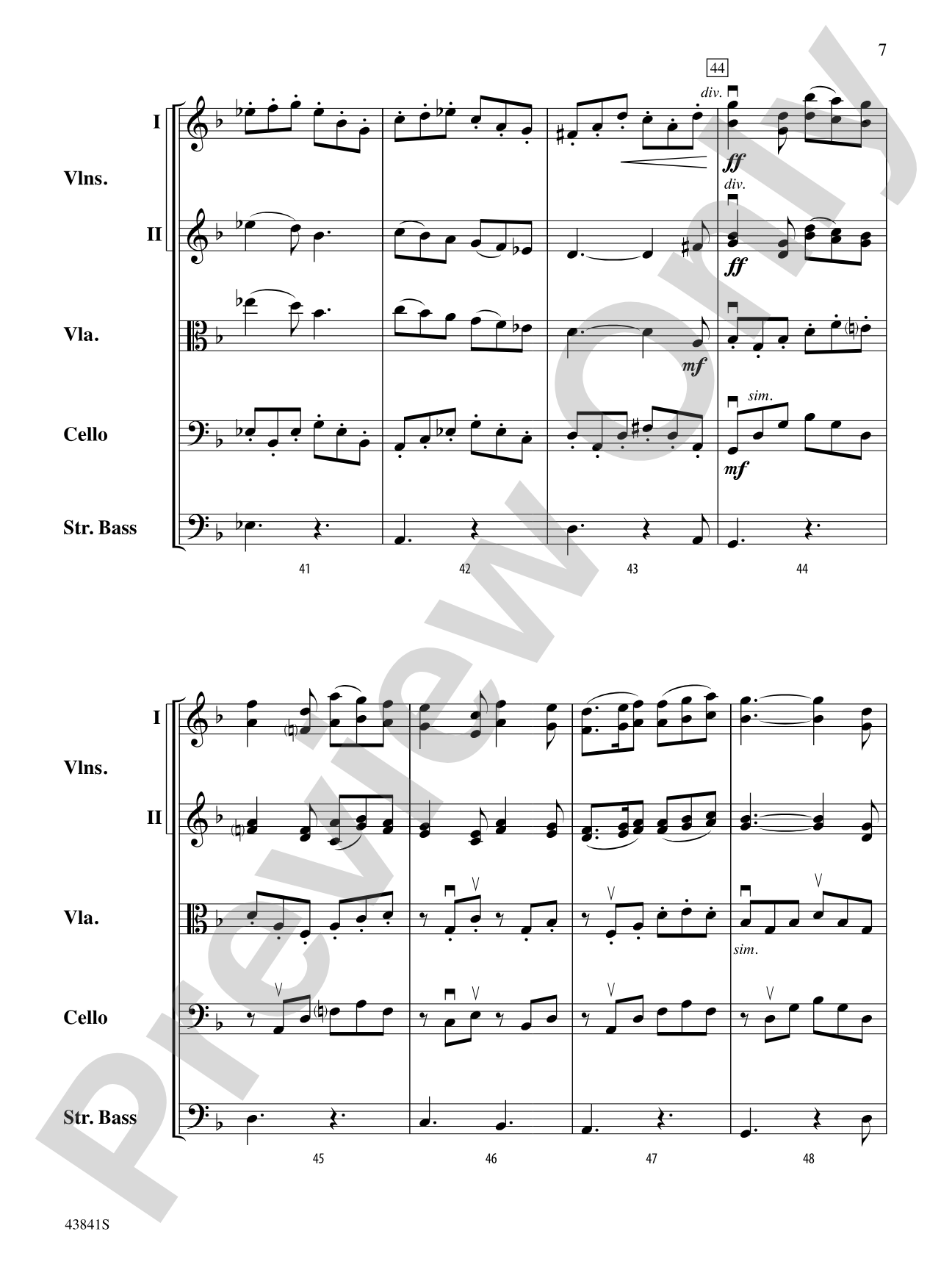 Scherzo for String Orchestra: String Orchestra Conductor Score & Parts