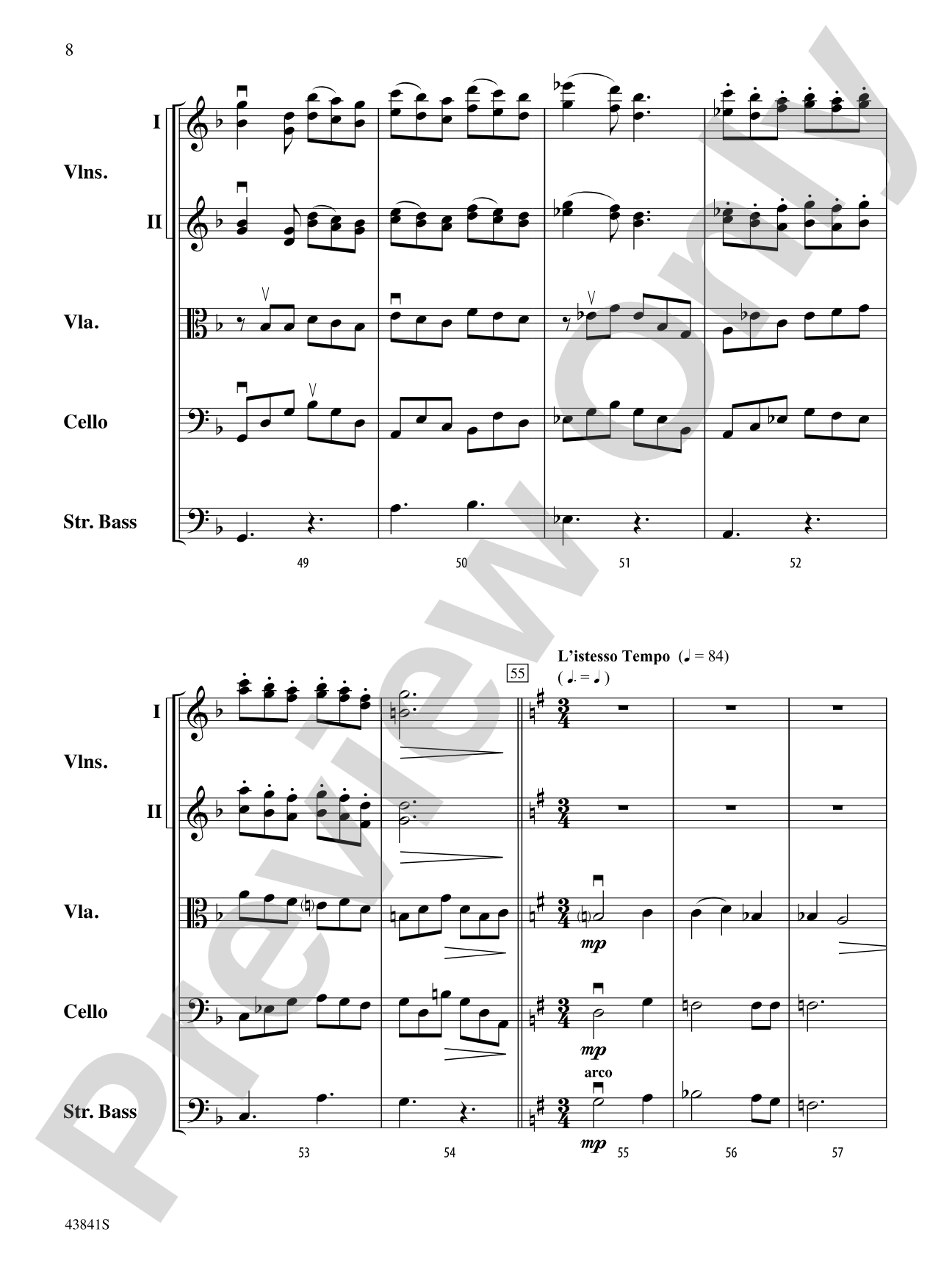 Scherzo for String Orchestra: String Orchestra Conductor Score & Parts