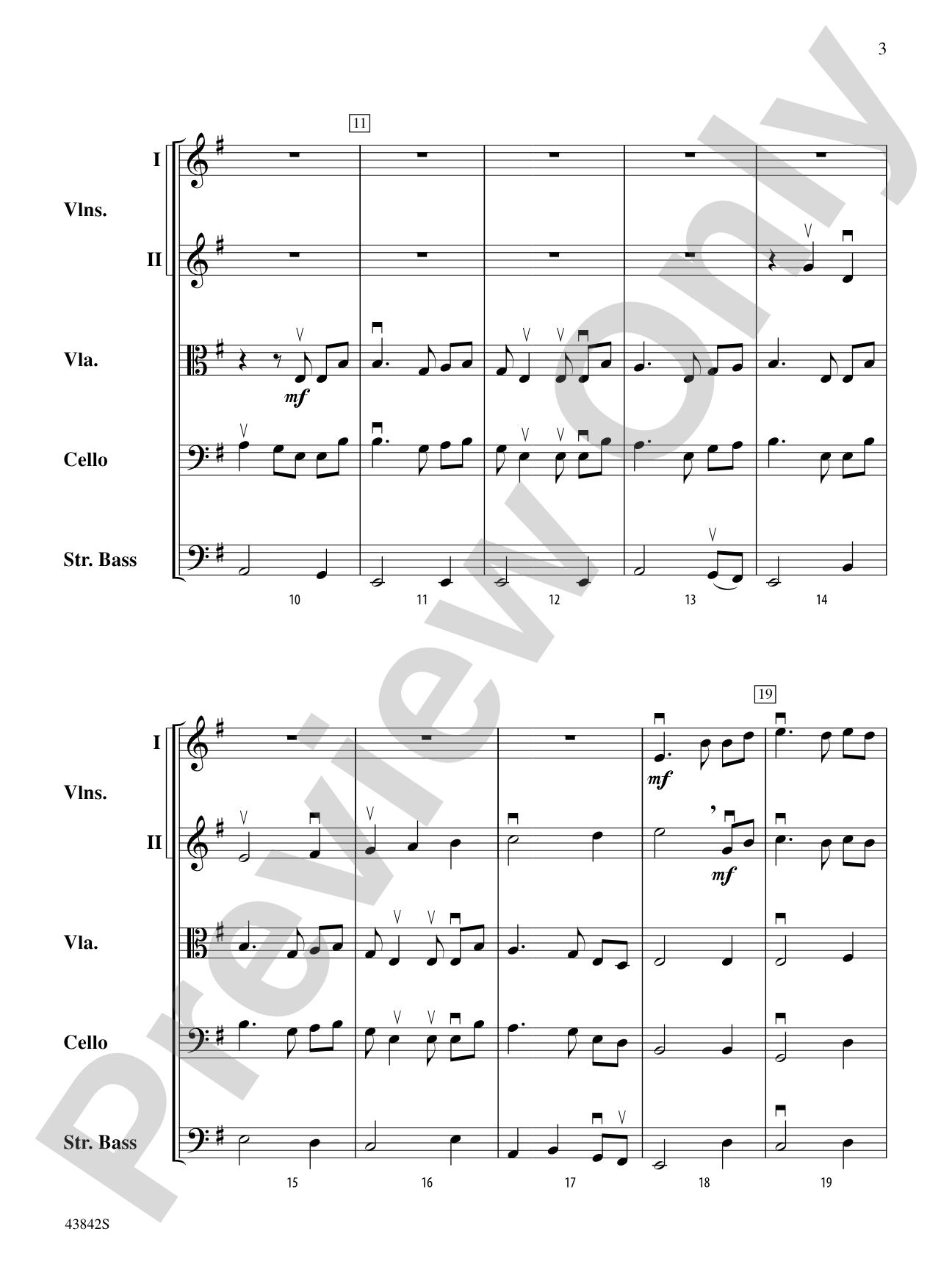 Wayfarin' Stranger: String Orchestra Conductor Score & Parts