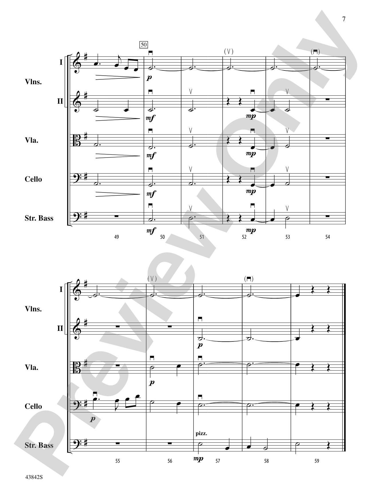 Wayfarin' Stranger: String Orchestra Conductor Score & Parts