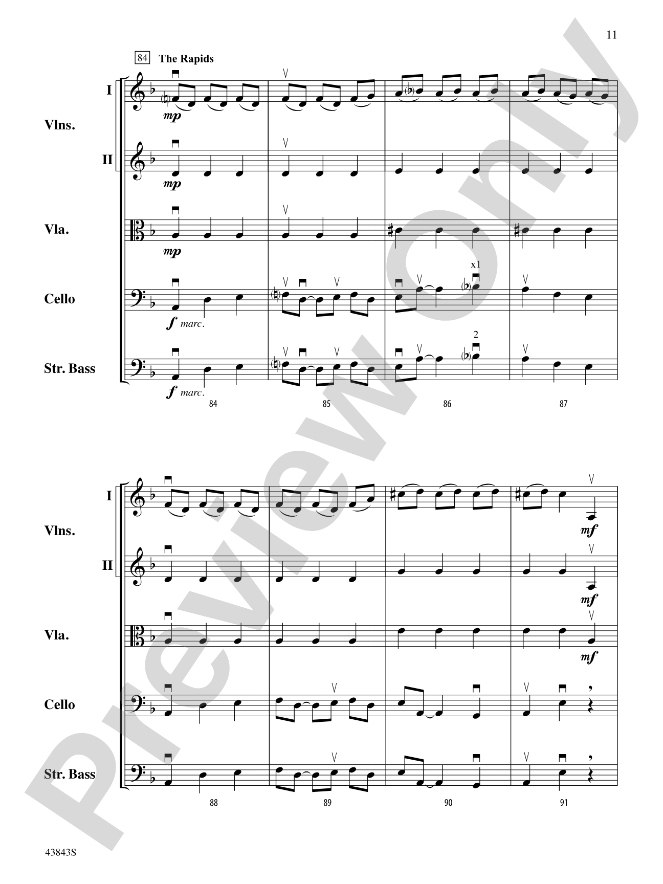 A River Rhapsody: Score