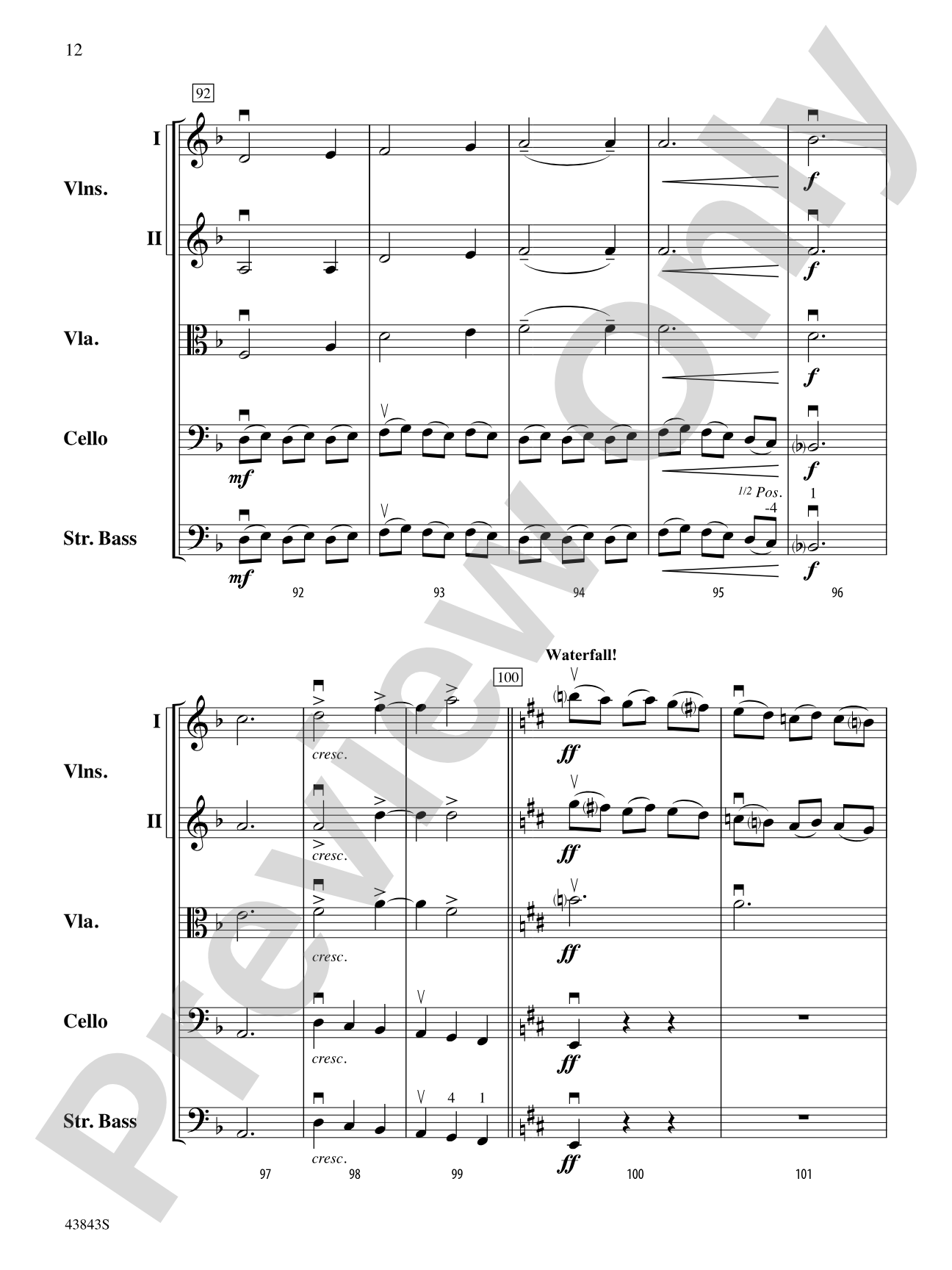 A River Rhapsody: Score