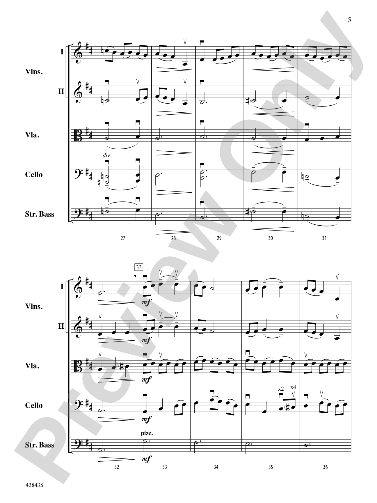 A River Rhapsody: Score