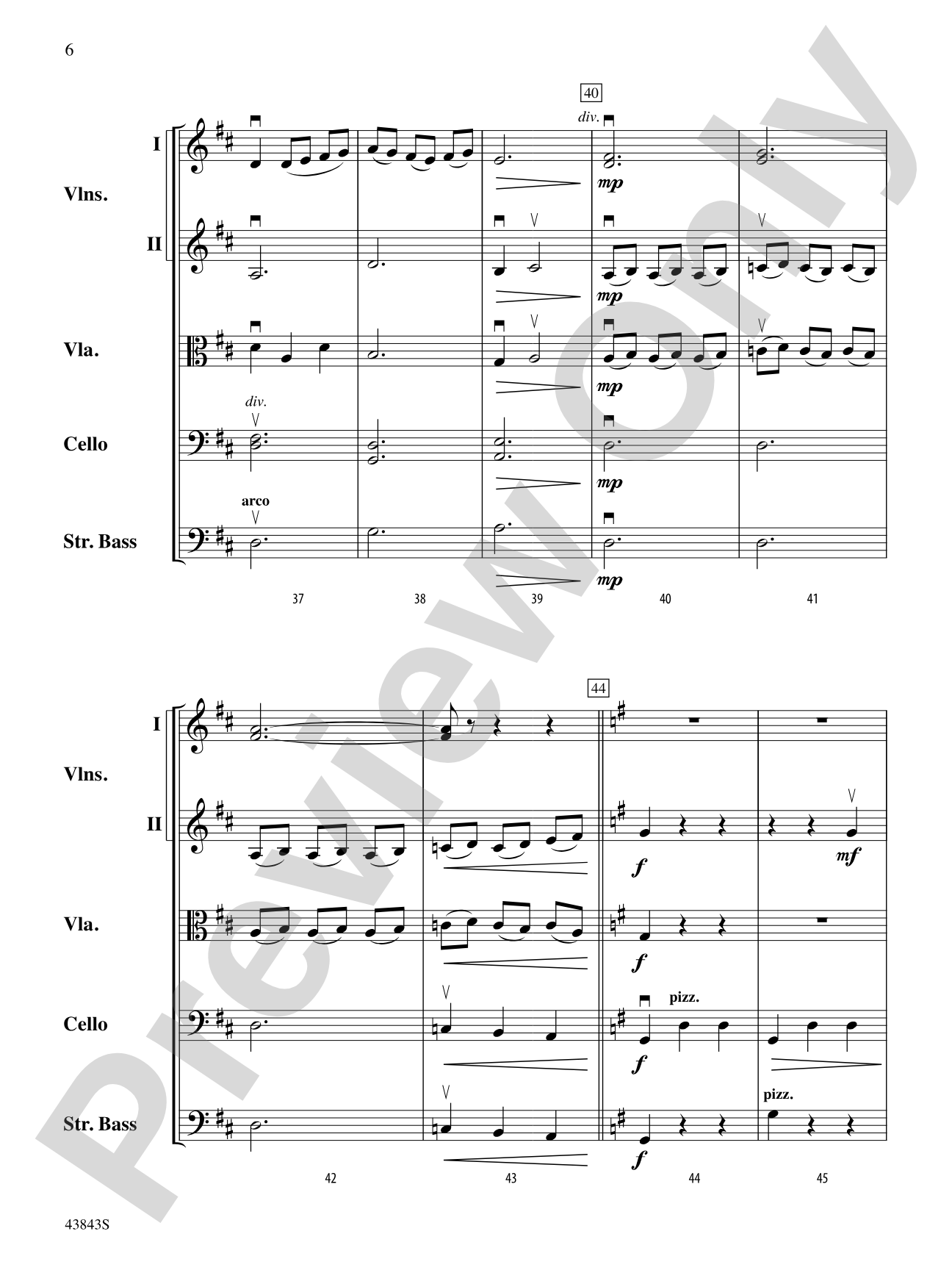 A River Rhapsody: Score