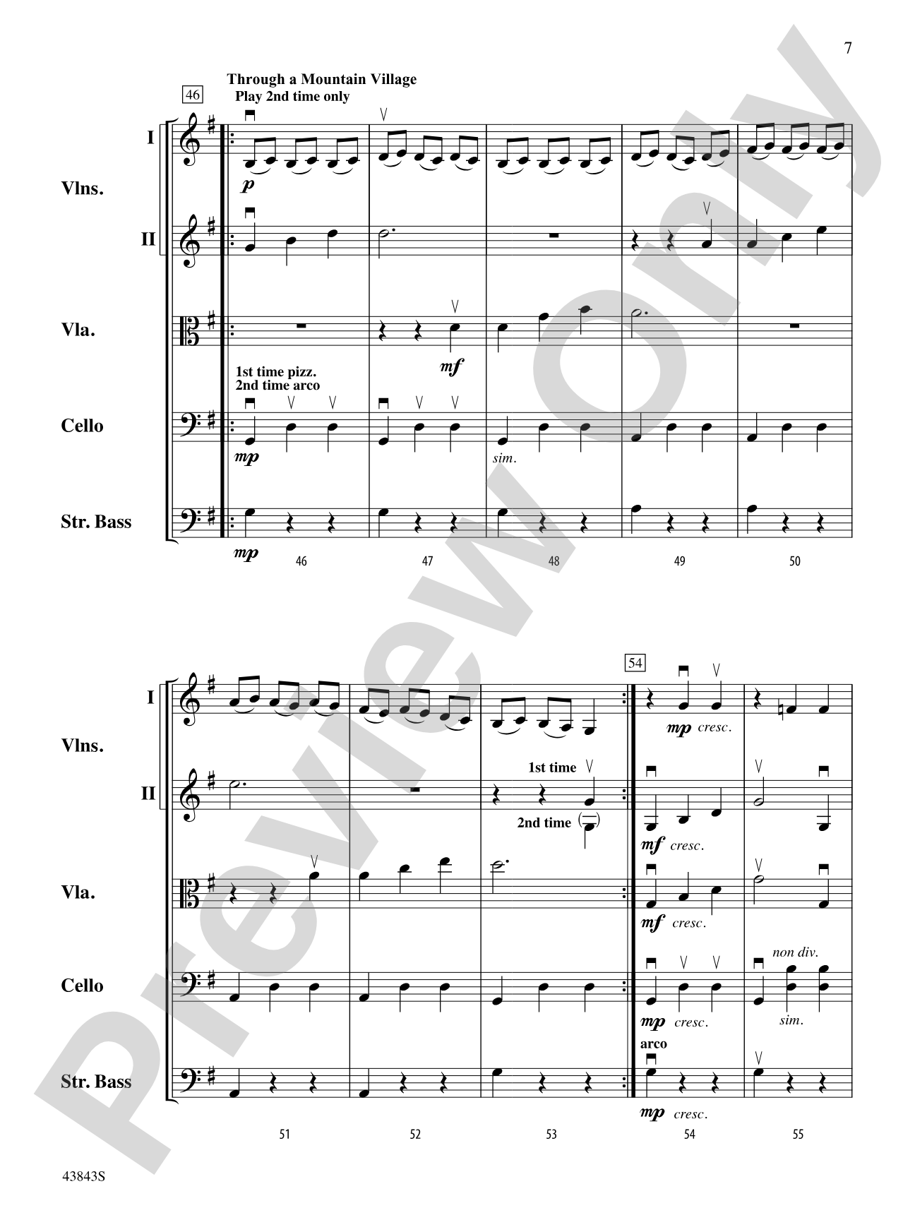 A River Rhapsody: Score