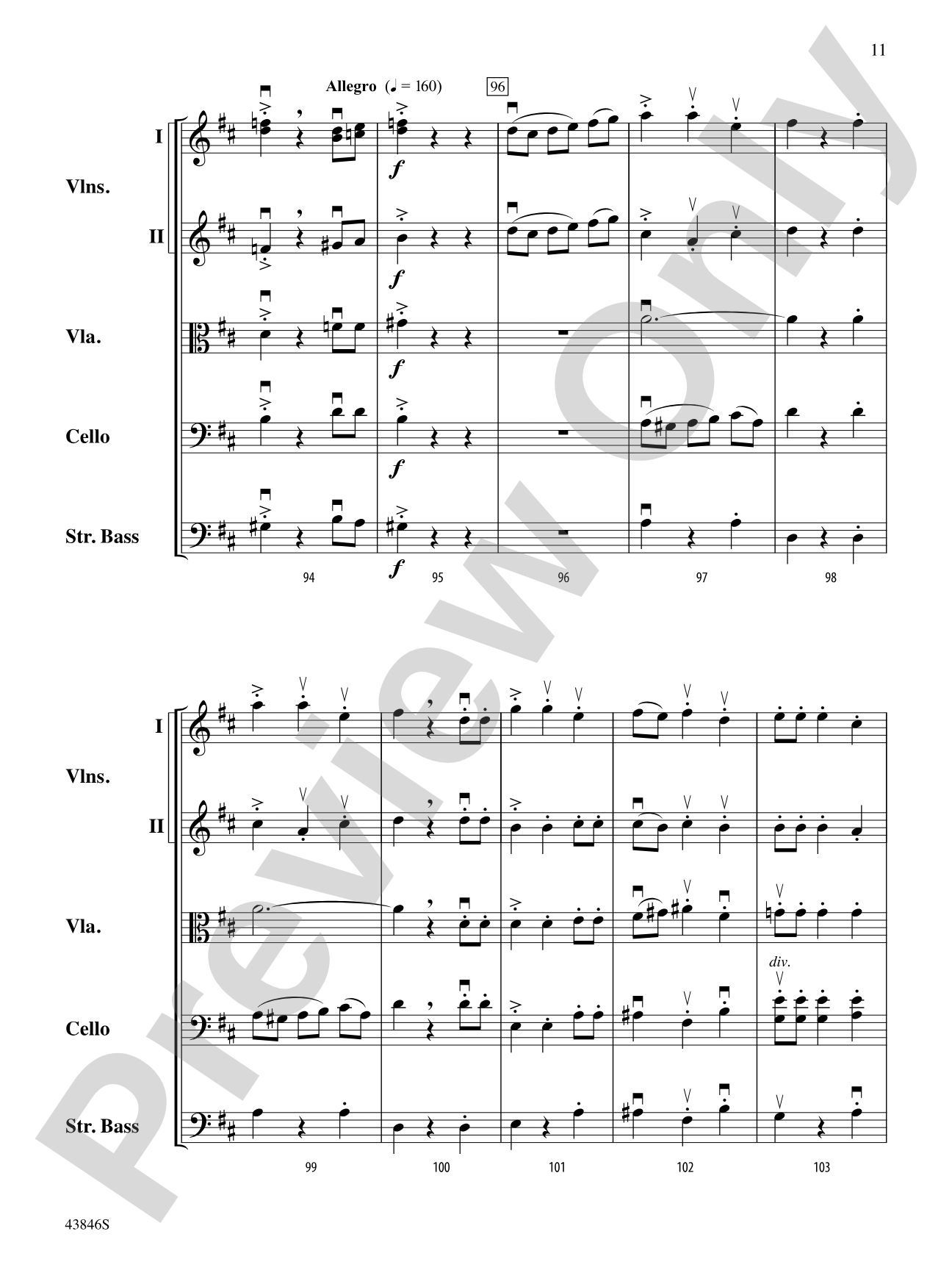 Villancico: String Orchestra Conductor Score & Parts