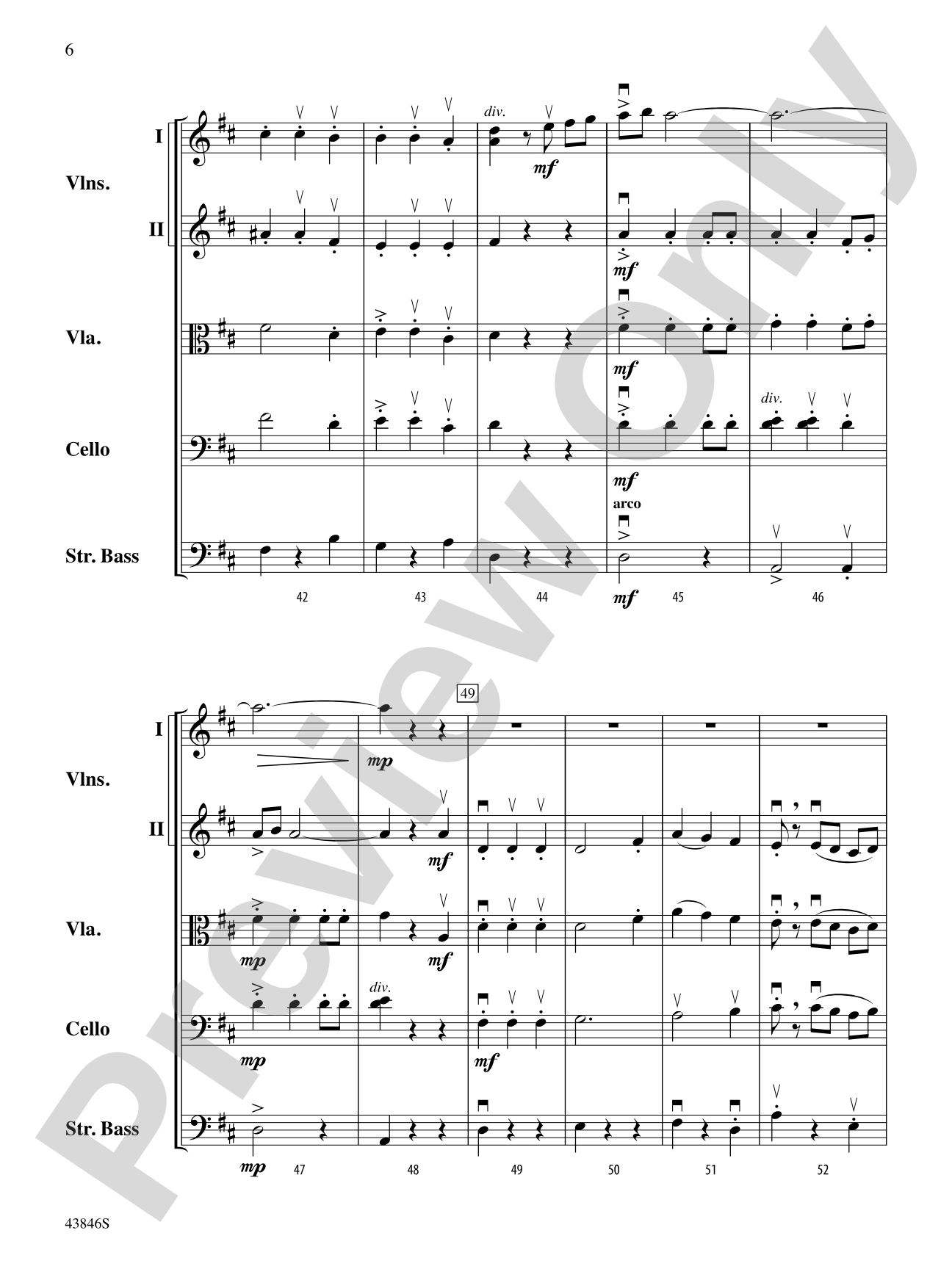 Villancico: String Orchestra Conductor Score & Parts