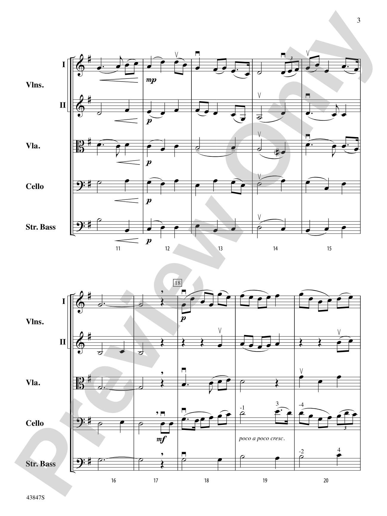 O'Neill's Castle: String Orchestra Conductor Score & Parts