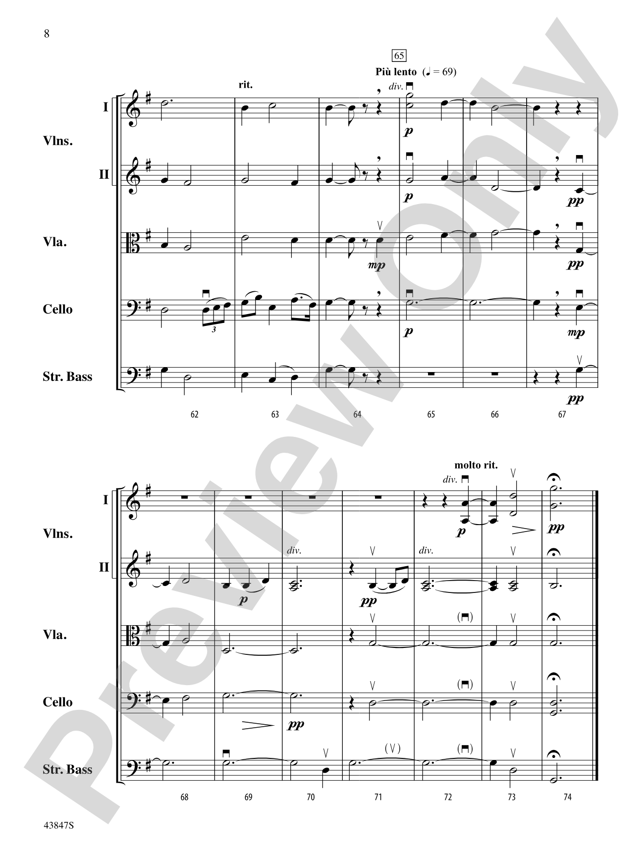 O'Neill's Castle: String Orchestra Conductor Score & Parts
