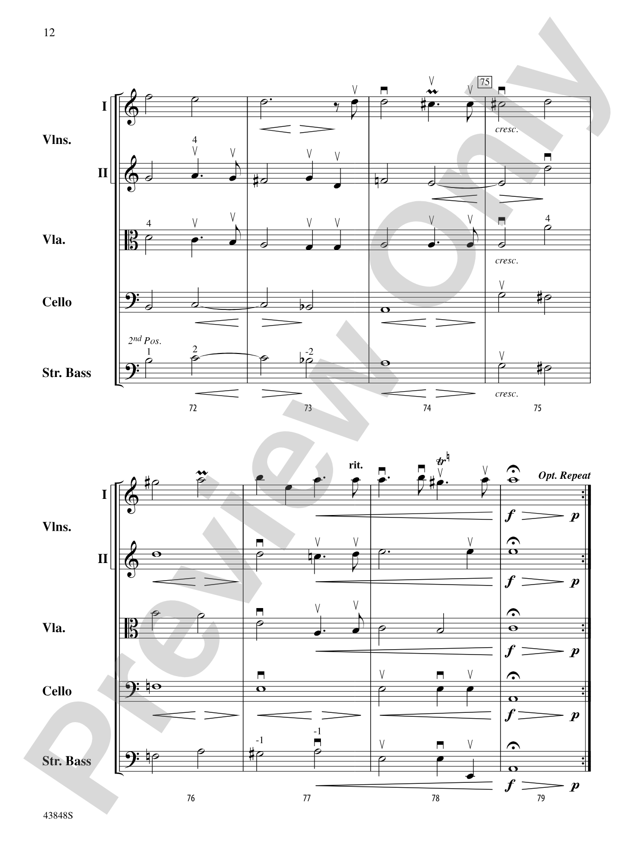 The Gordian Knot Untied: String Orchestra Conductor Score & Parts