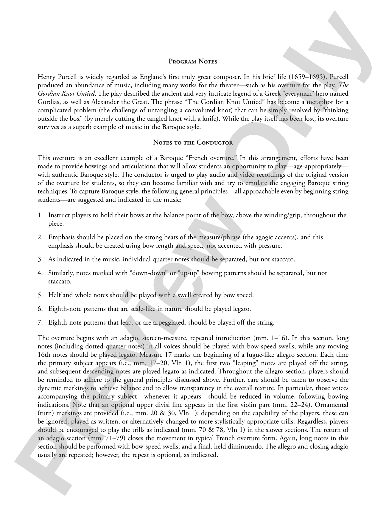 The Gordian Knot Untied: String Orchestra Conductor Score & Parts