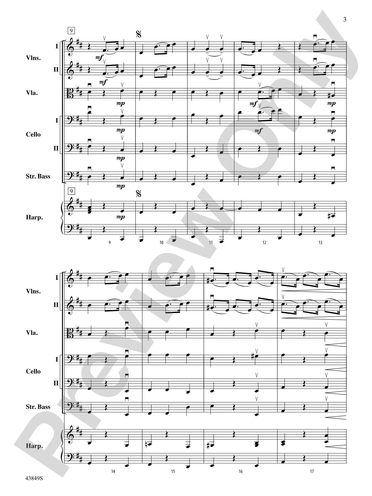 Largo: String Orchestra Conductor Score & Parts