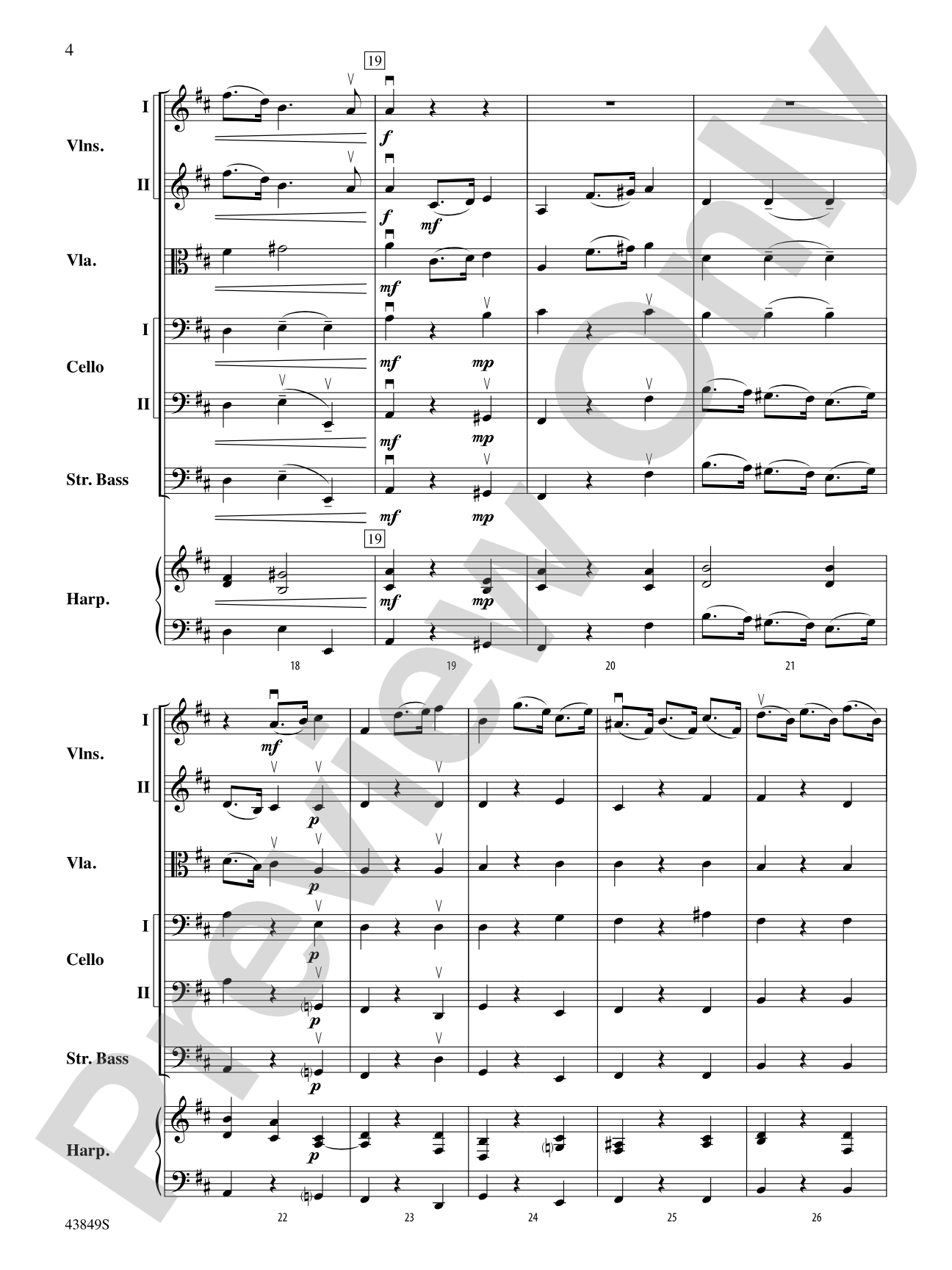 Largo: String Orchestra Conductor Score & Parts
