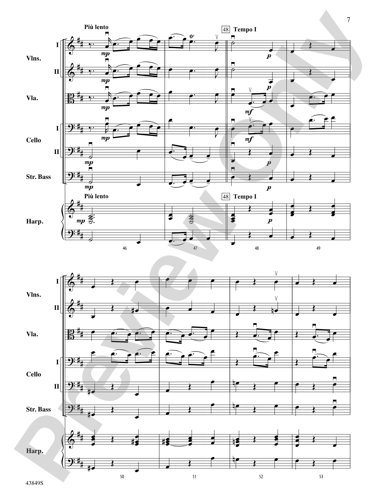 Largo: String Orchestra Conductor Score & Parts