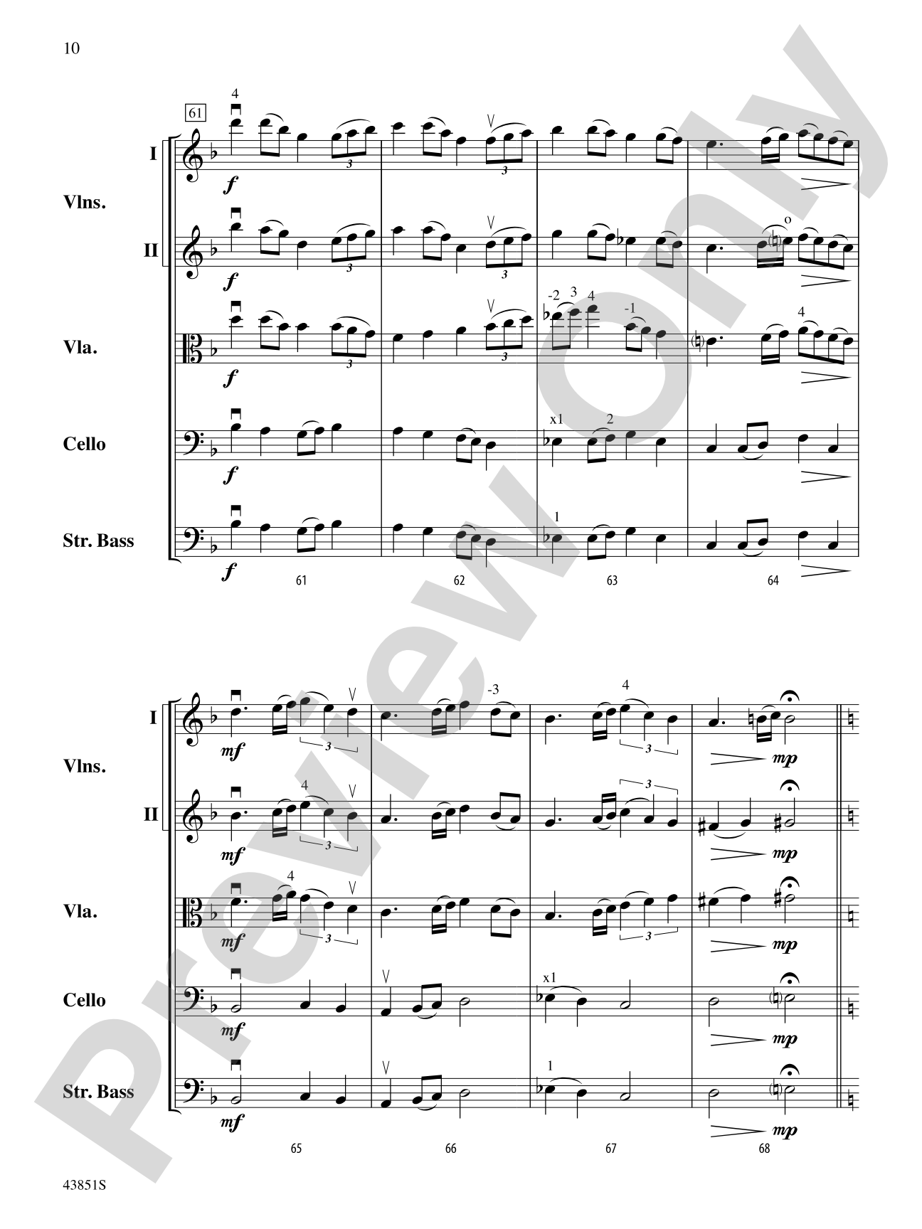 Impact: String Orchestra Conductor Score & Parts