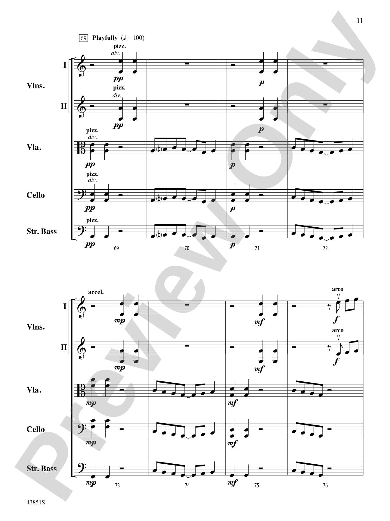 Impact: String Orchestra Conductor Score & Parts
