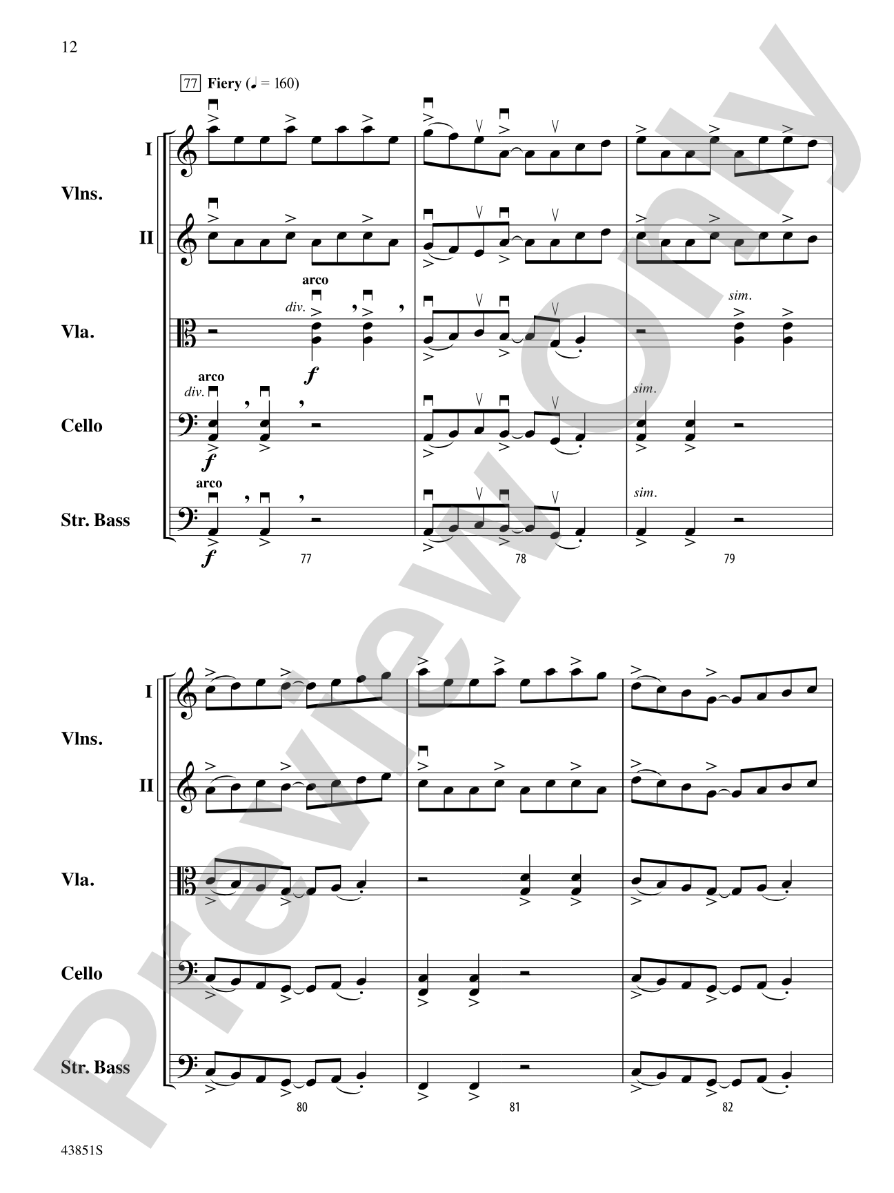 Impact: String Orchestra Conductor Score & Parts