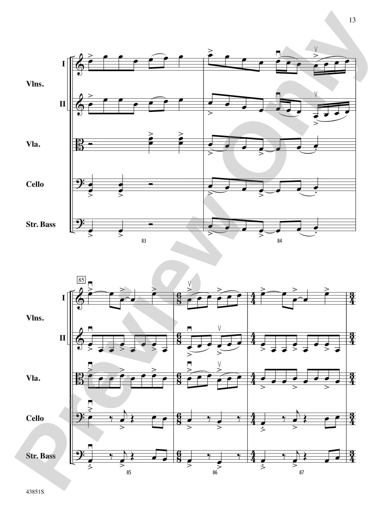 Impact: String Orchestra Conductor Score & Parts