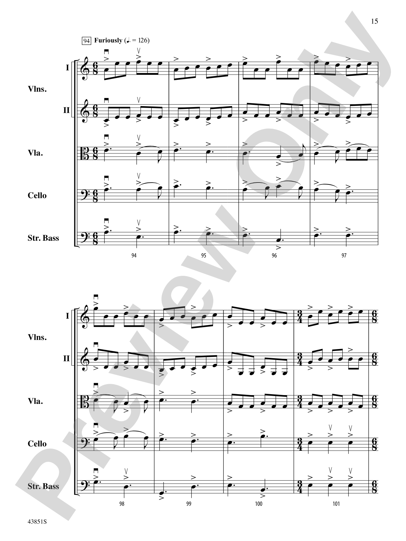 Impact: String Orchestra Conductor Score & Parts