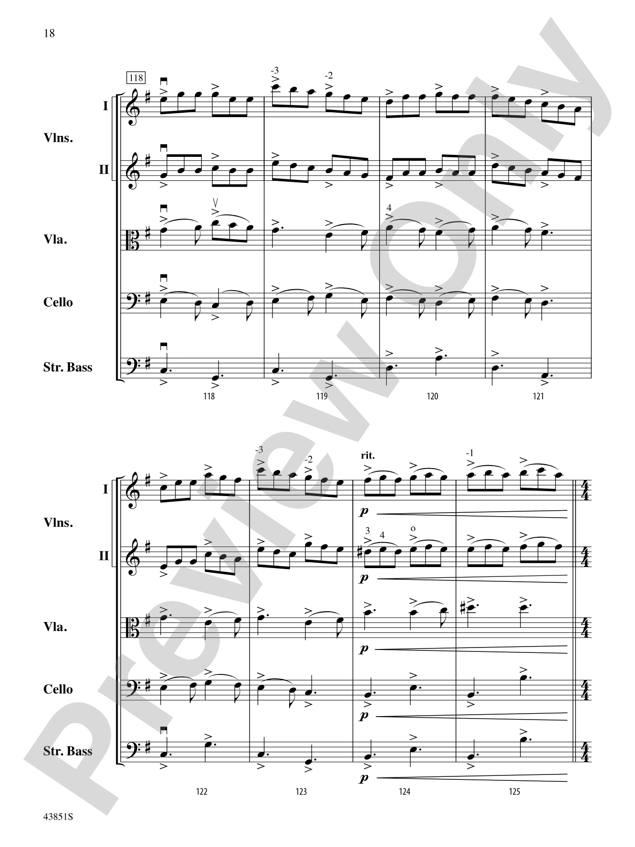 Impact: String Orchestra Conductor Score & Parts
