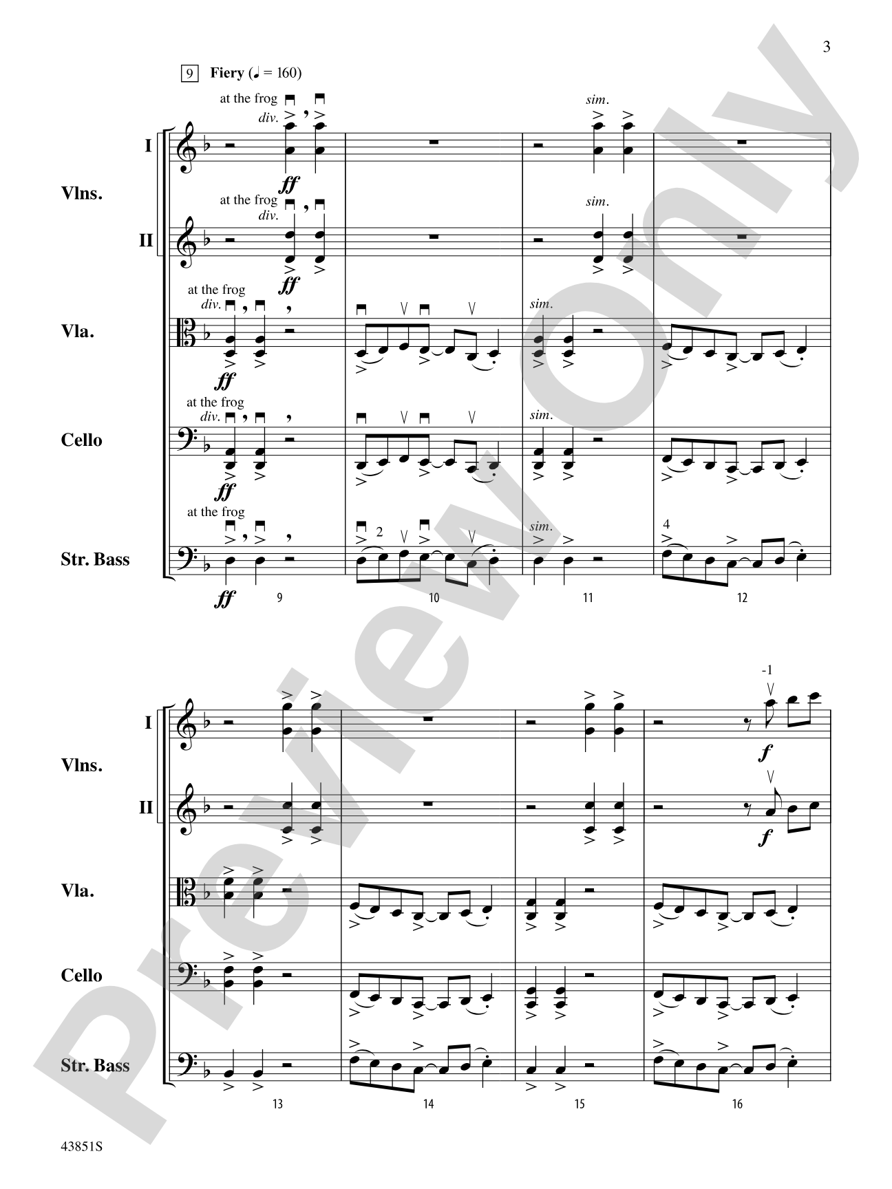 Impact: String Orchestra Conductor Score & Parts