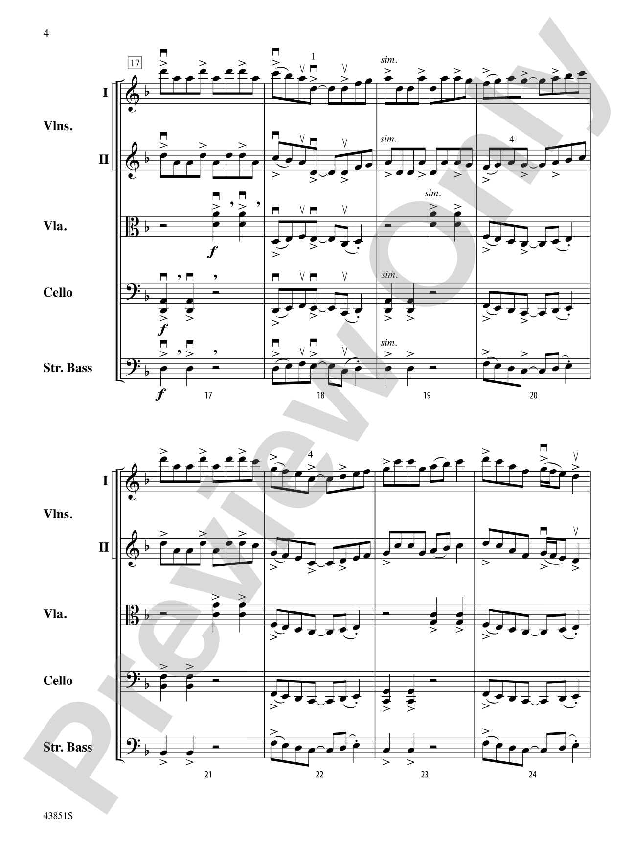 Impact: String Orchestra Conductor Score & Parts