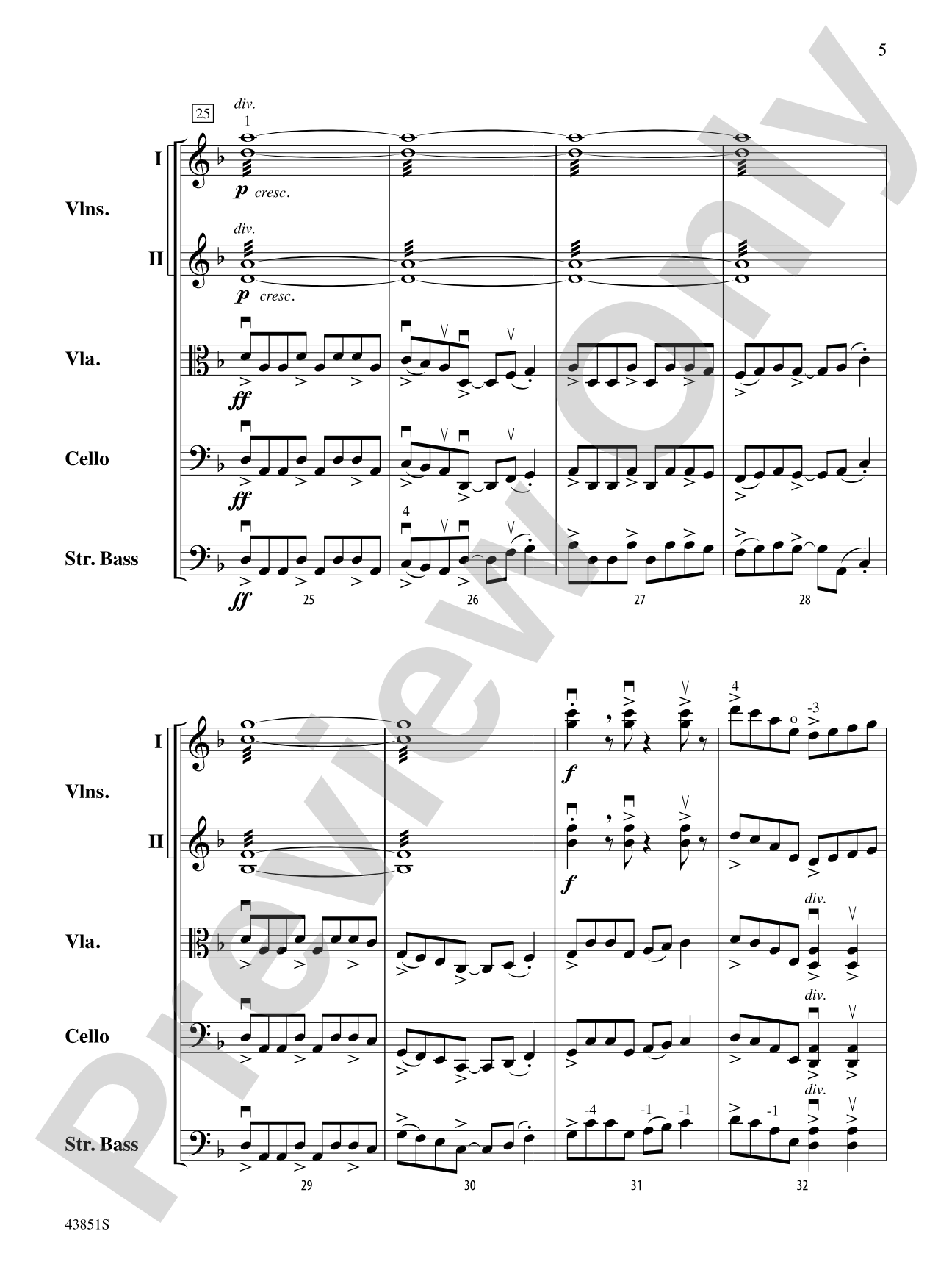 Impact: String Orchestra Conductor Score & Parts