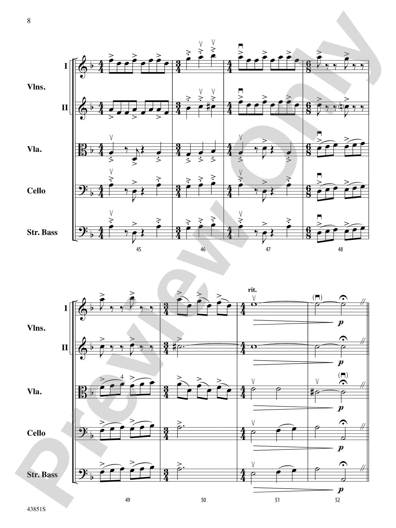 Impact: String Orchestra Conductor Score & Parts