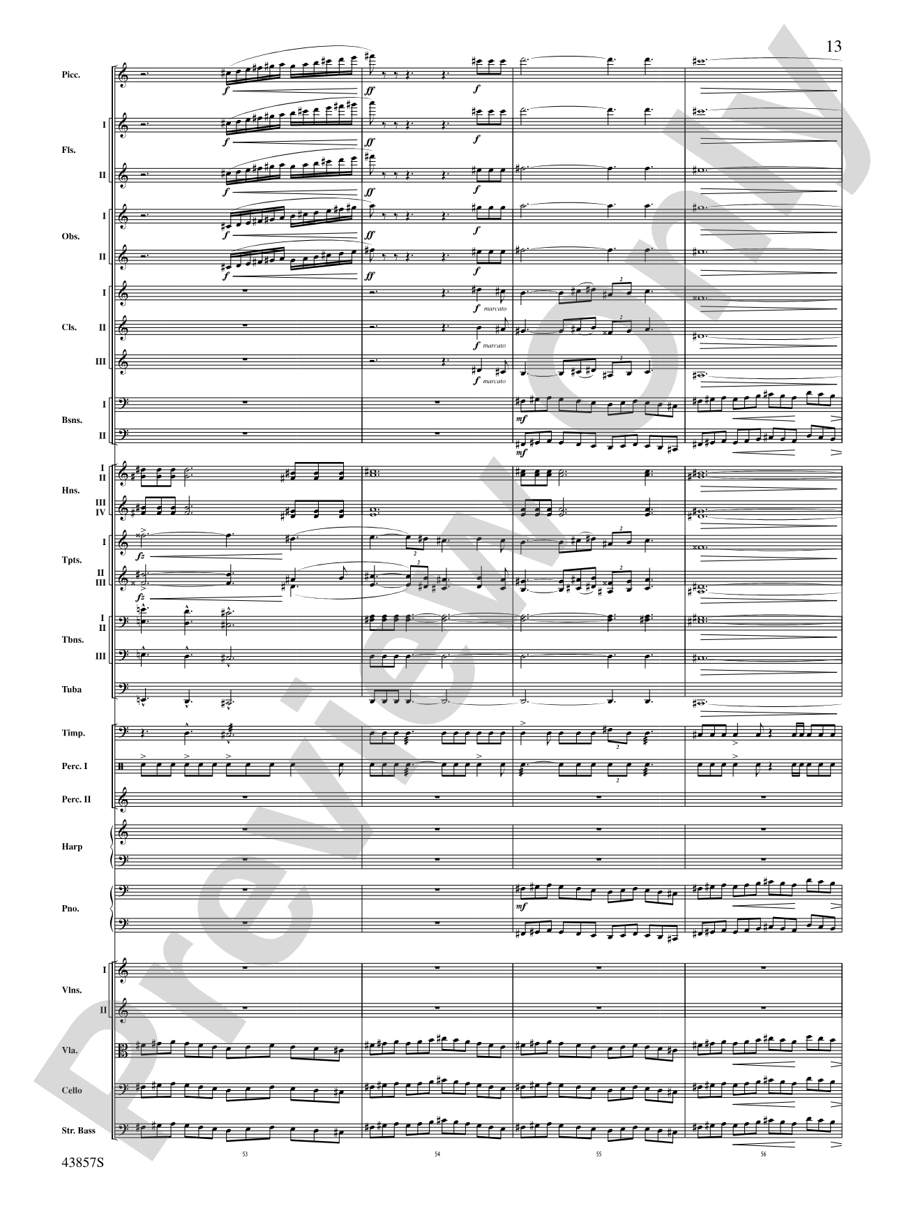 Unconquered: Full Orchestra Conductor Score & Parts