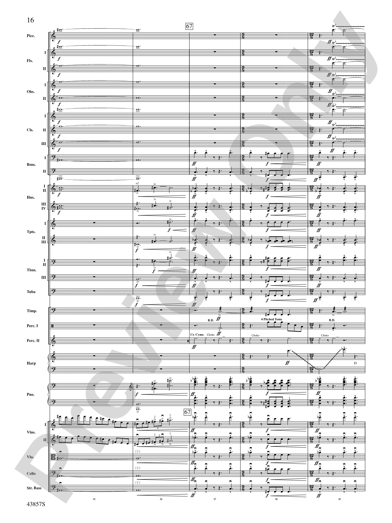 Unconquered: Full Orchestra Conductor Score & Parts