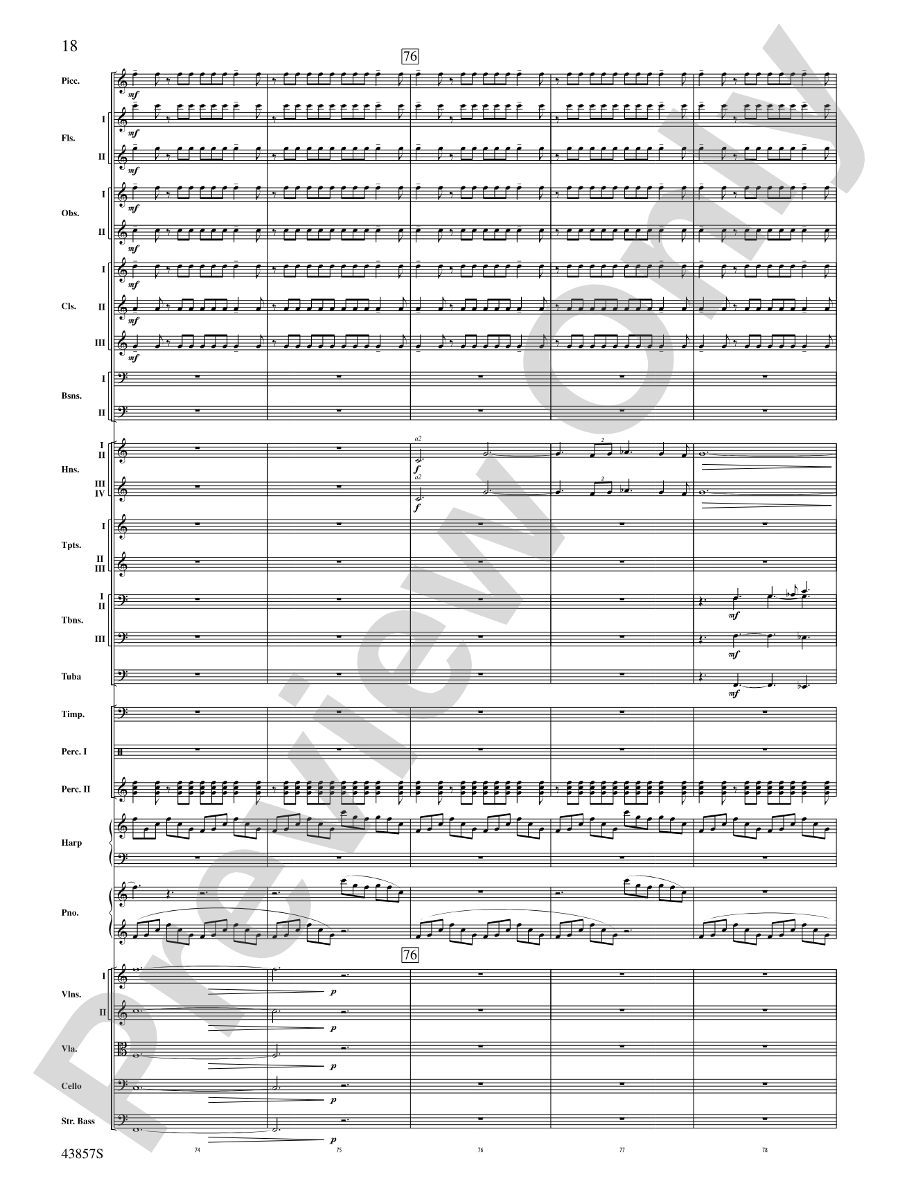 Unconquered: Full Orchestra Conductor Score & Parts