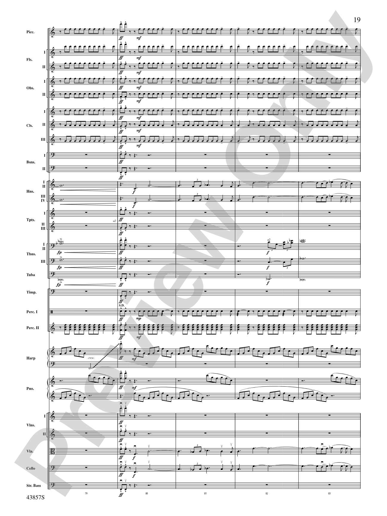 Unconquered: Full Orchestra Conductor Score & Parts