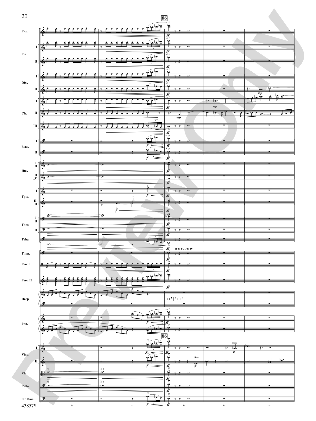Unconquered: Full Orchestra Conductor Score & Parts