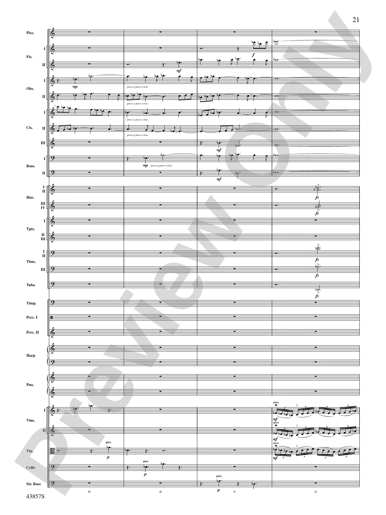 Unconquered: Full Orchestra Conductor Score & Parts