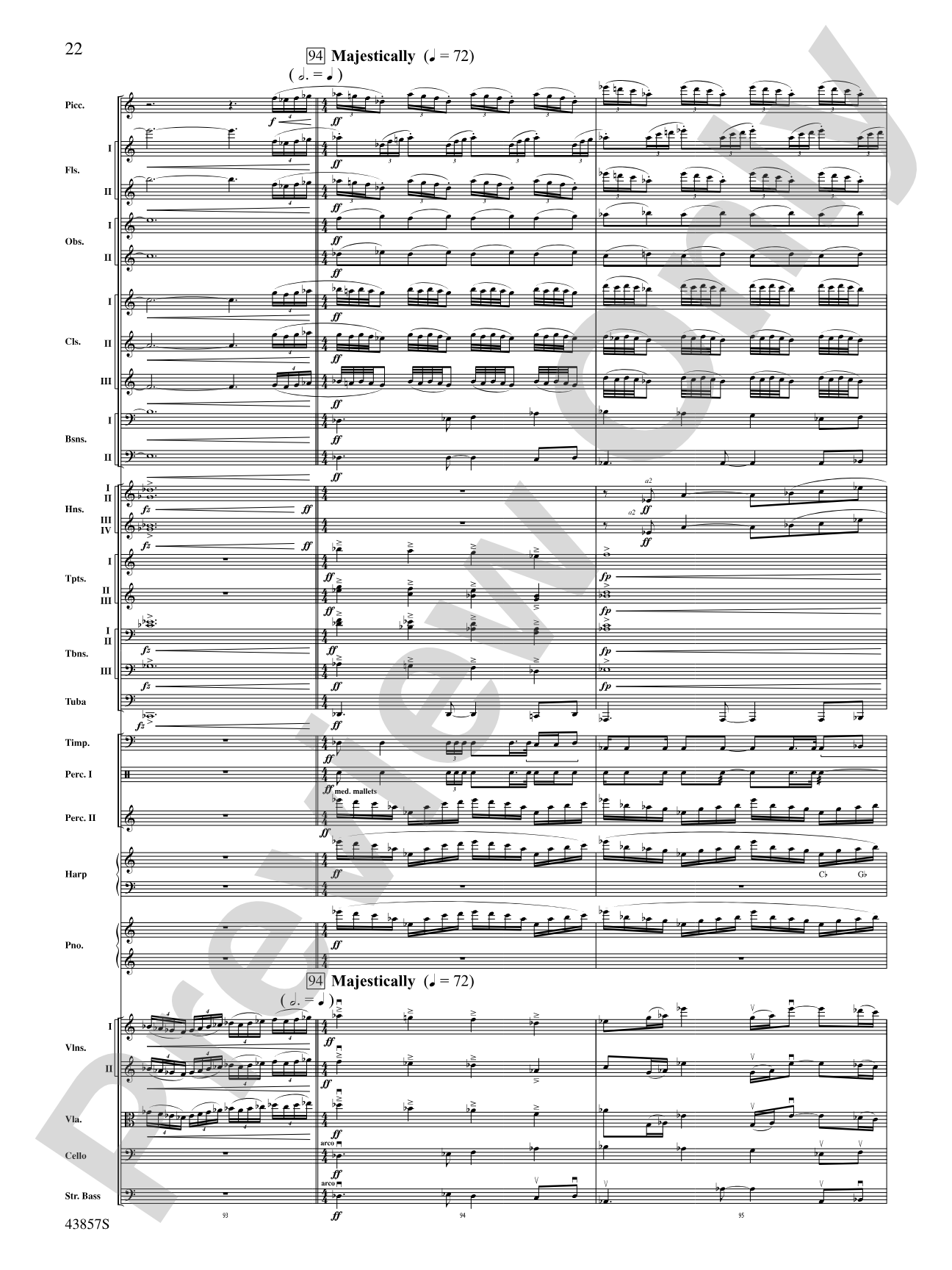Unconquered: Full Orchestra Conductor Score & Parts