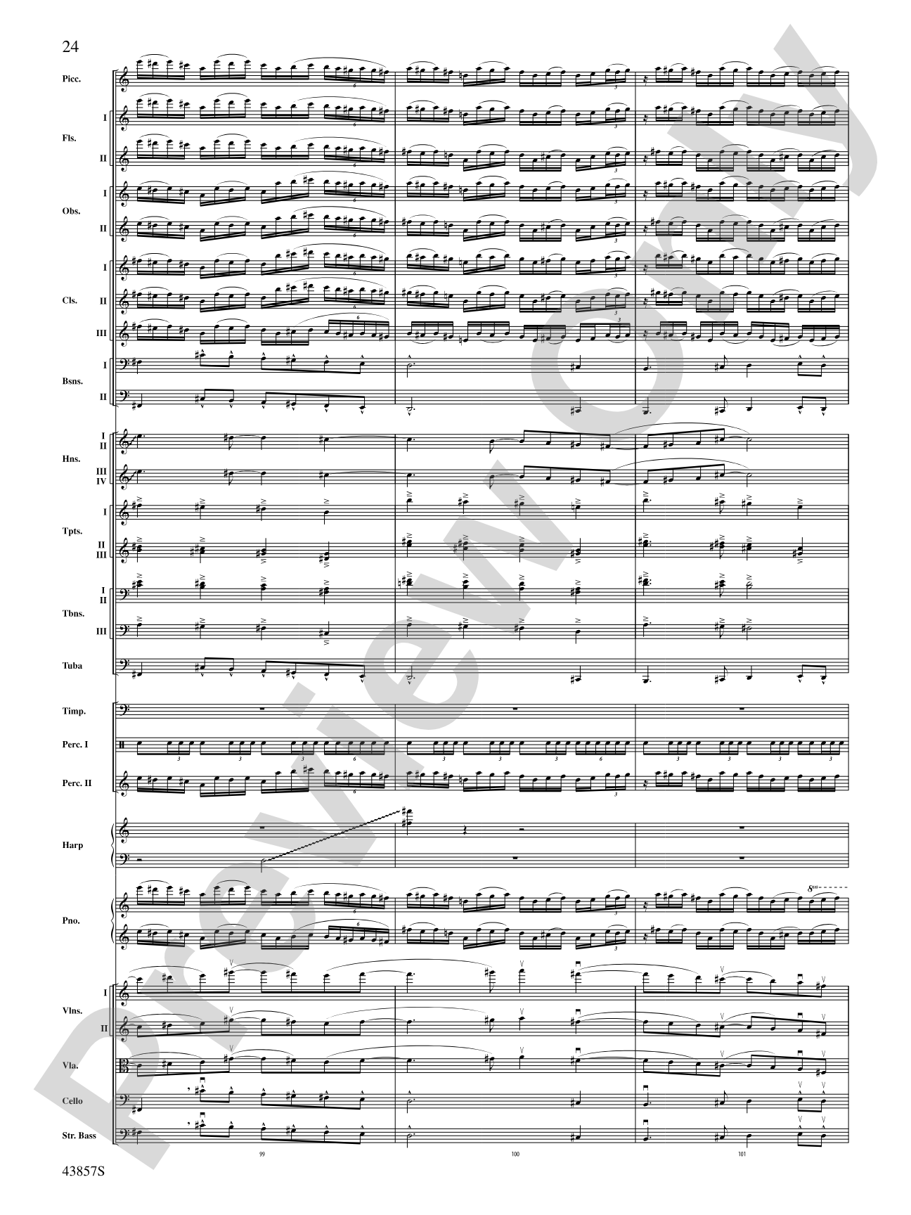 Unconquered: Full Orchestra Conductor Score & Parts