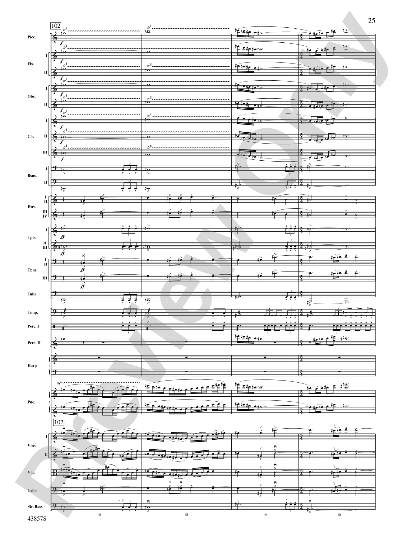 Unconquered: Full Orchestra Conductor Score & Parts
