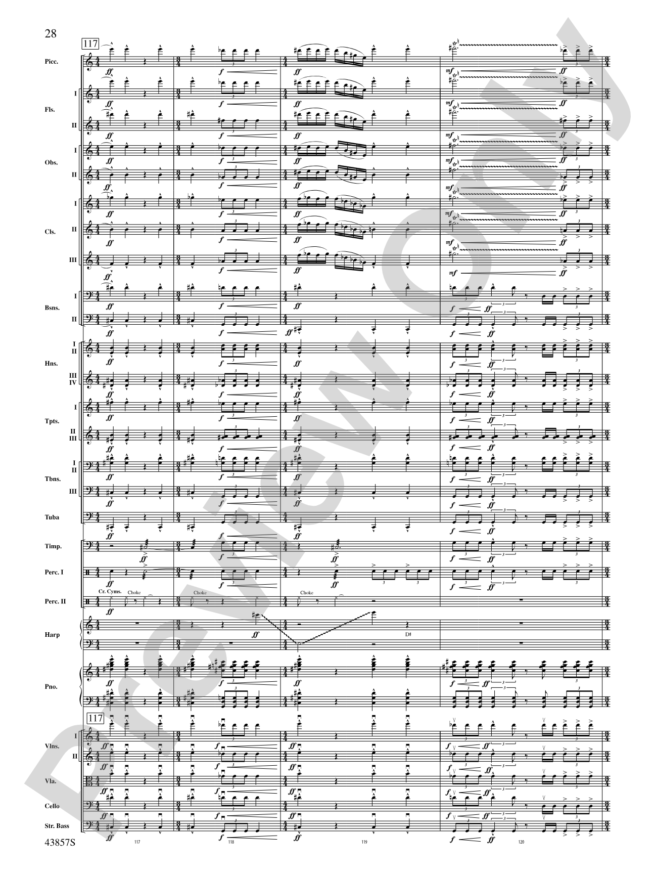 Unconquered: Full Orchestra Conductor Score & Parts
