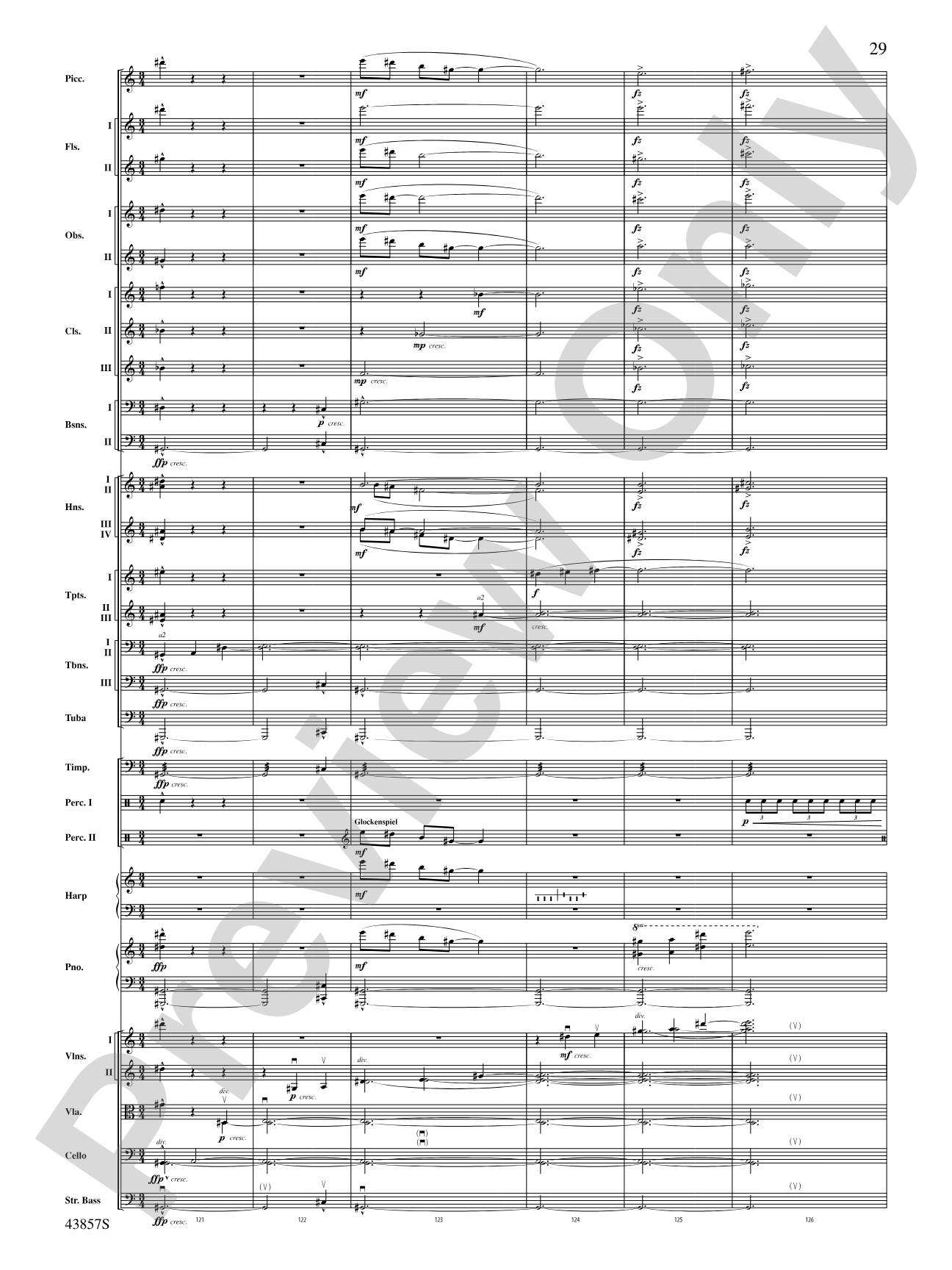 Unconquered: Full Orchestra Conductor Score & Parts