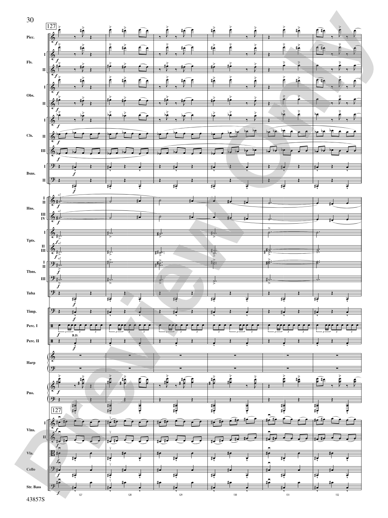 Unconquered: Full Orchestra Conductor Score & Parts