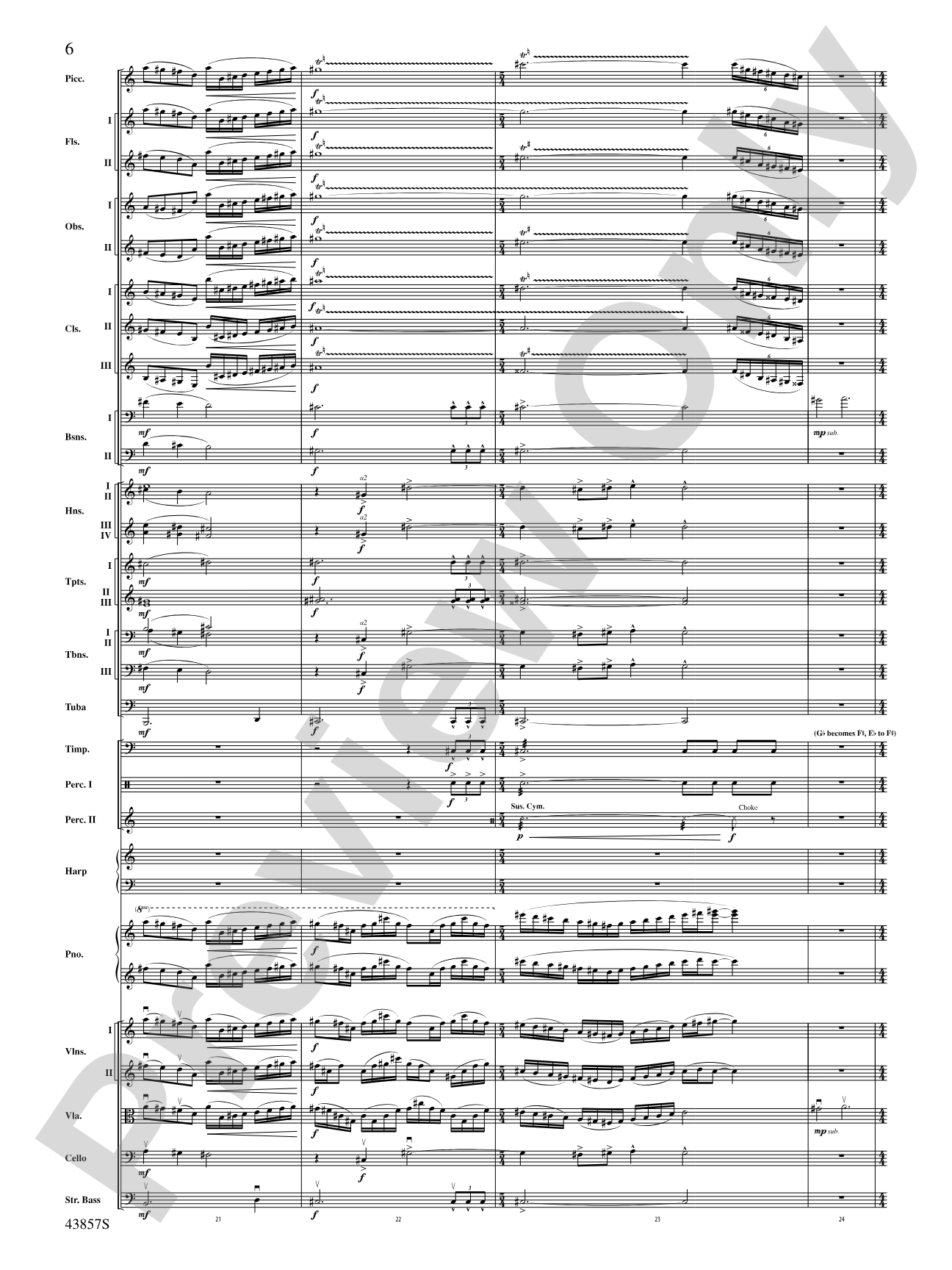 Unconquered: Full Orchestra Conductor Score & Parts