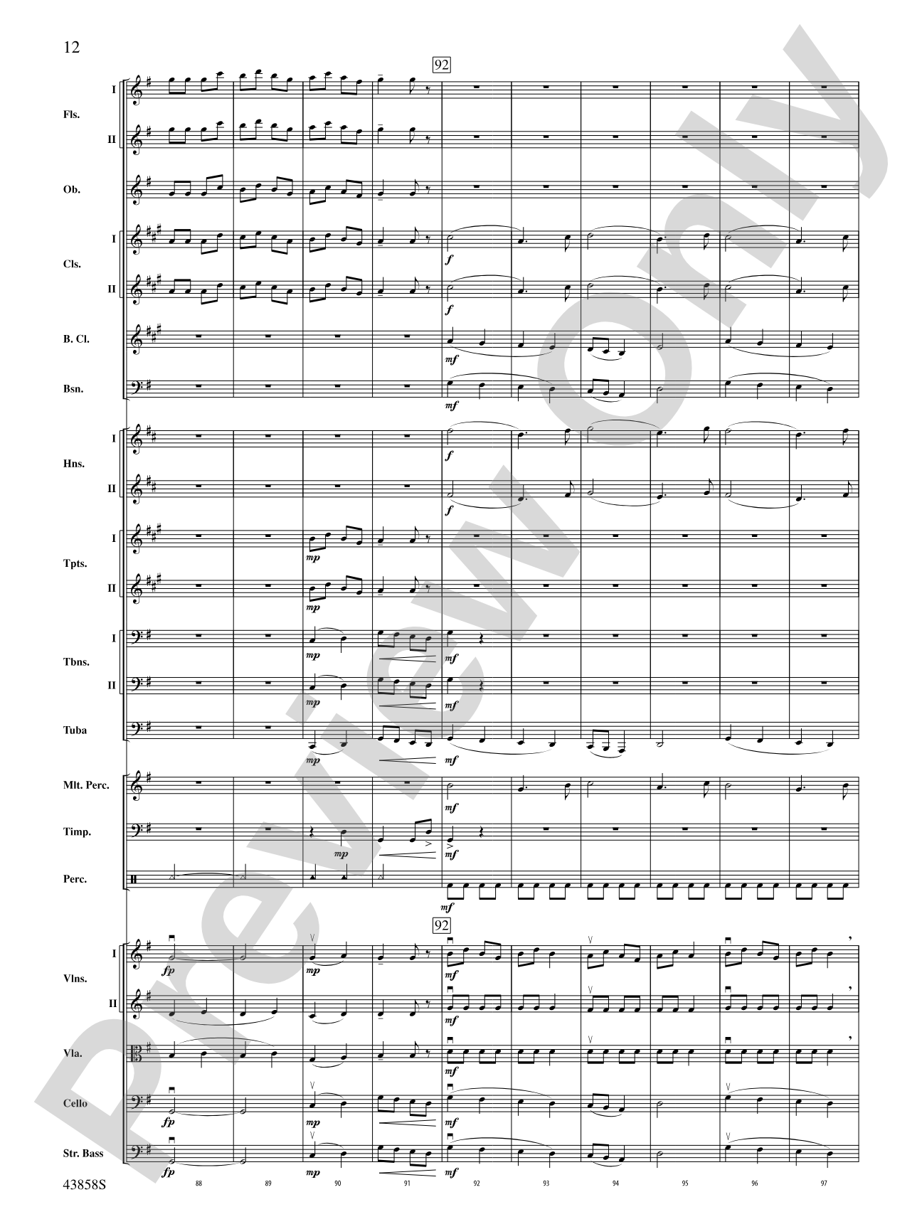 A Northumbrian Folk Song Suite: Full Orchestra Conductor Score & Parts