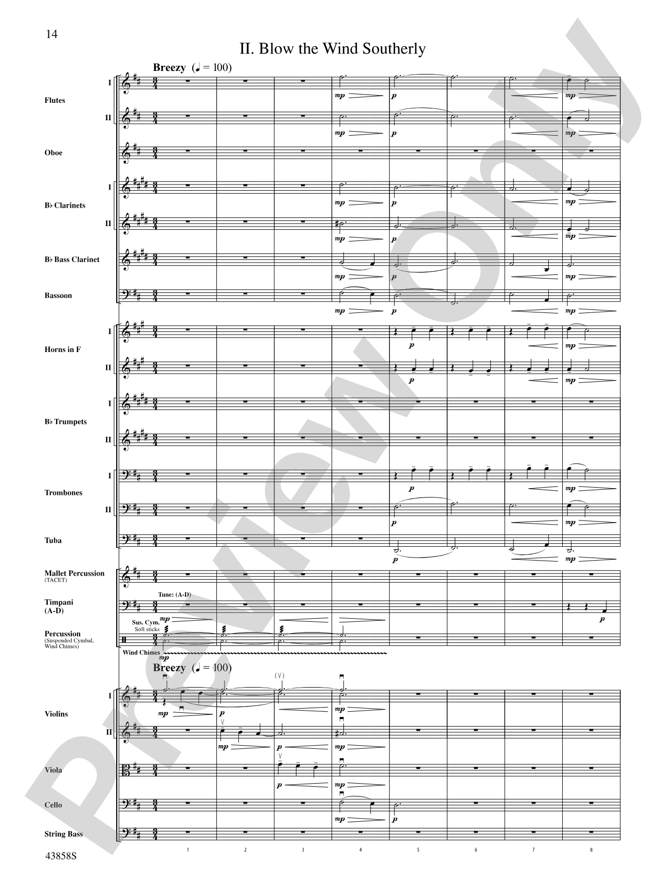 A Northumbrian Folk Song Suite: Full Orchestra Conductor Score & Parts