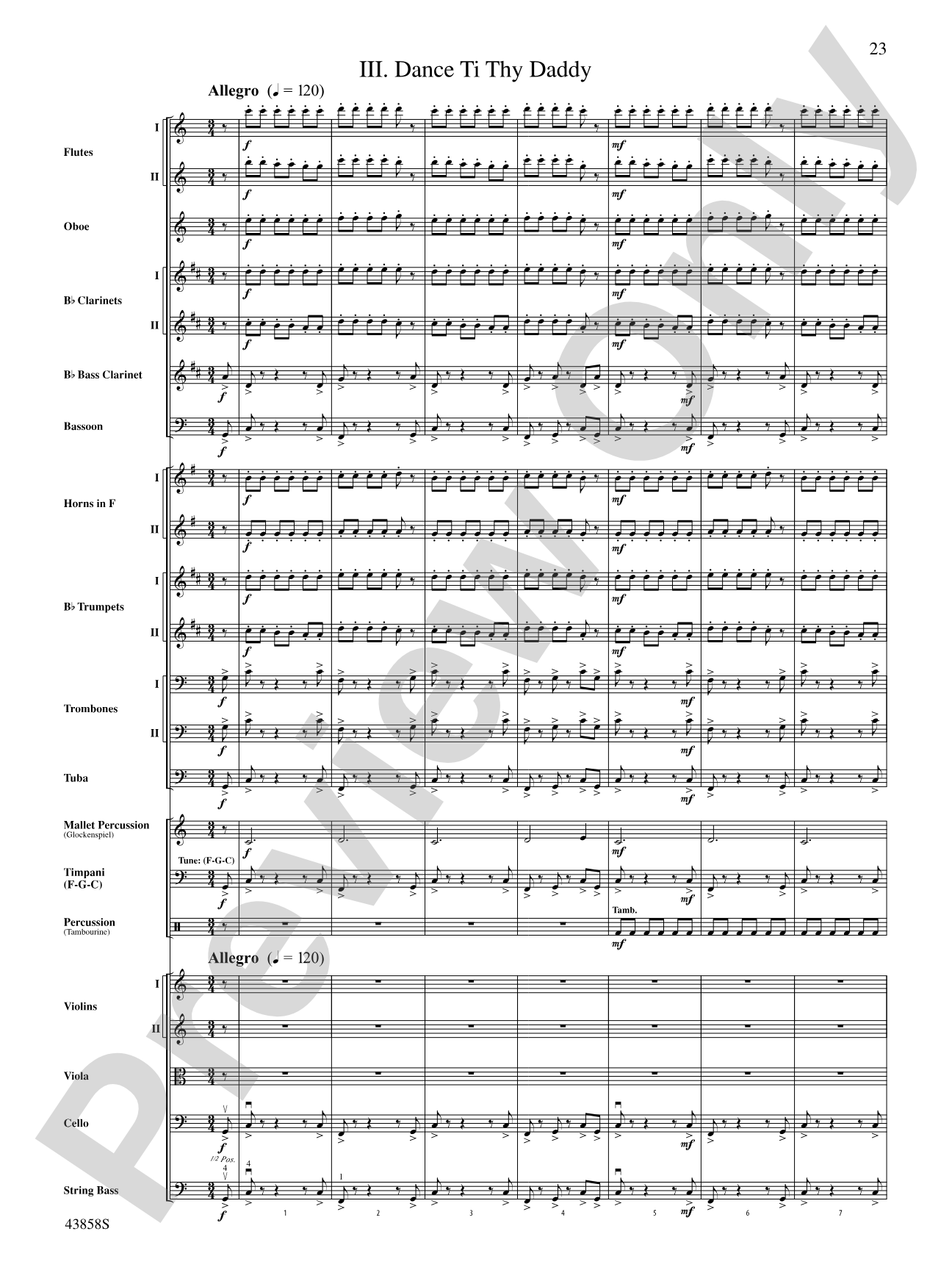 A Northumbrian Folk Song Suite: Full Orchestra Conductor Score & Parts