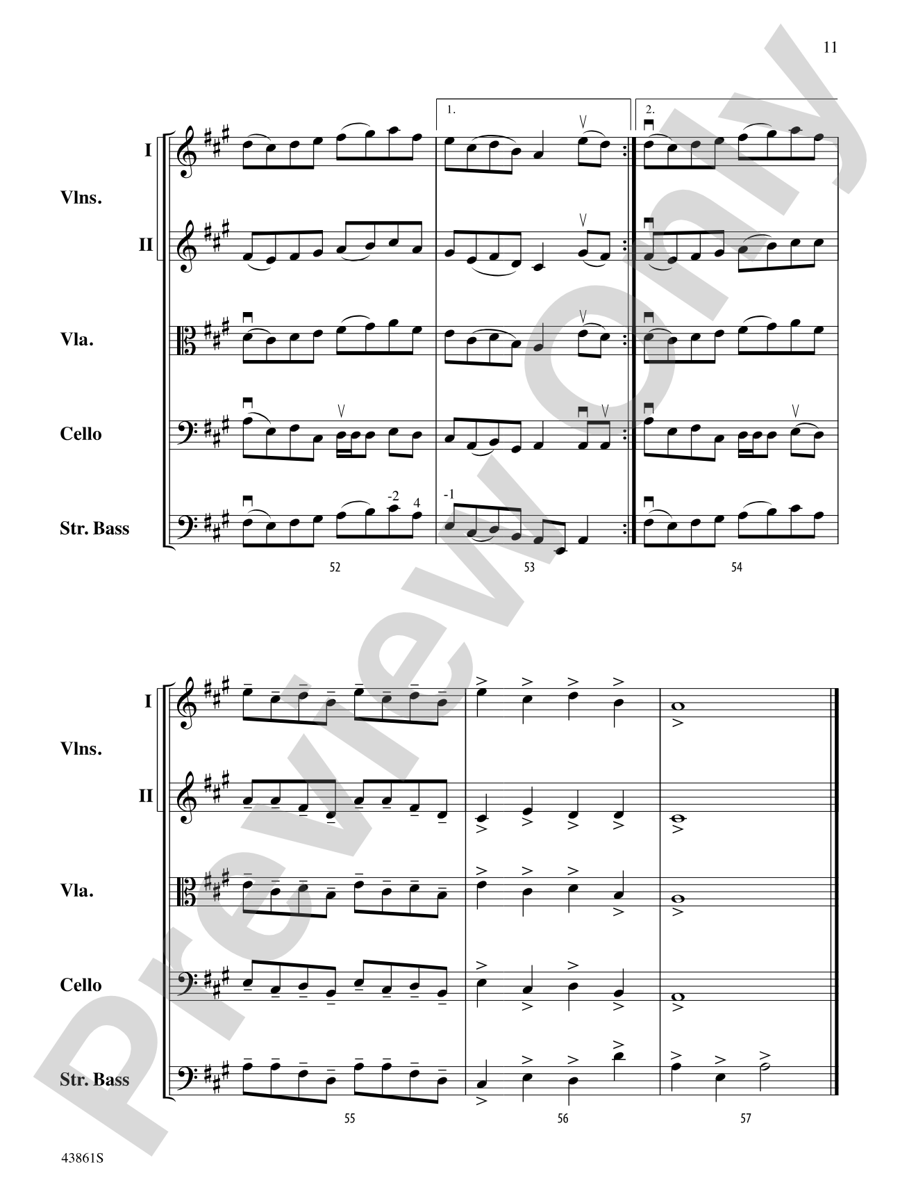 Mason's Apron, An Irish Reel: String Orchestra Conductor Score & Parts