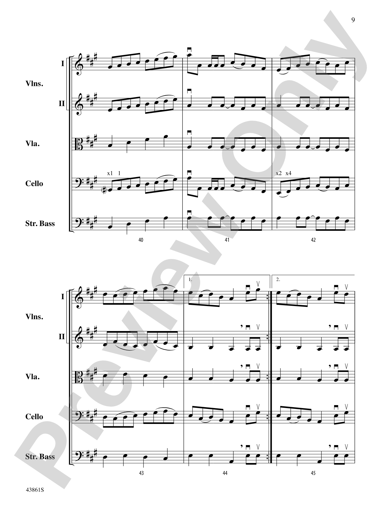 Mason's Apron, An Irish Reel: String Orchestra Conductor Score & Parts