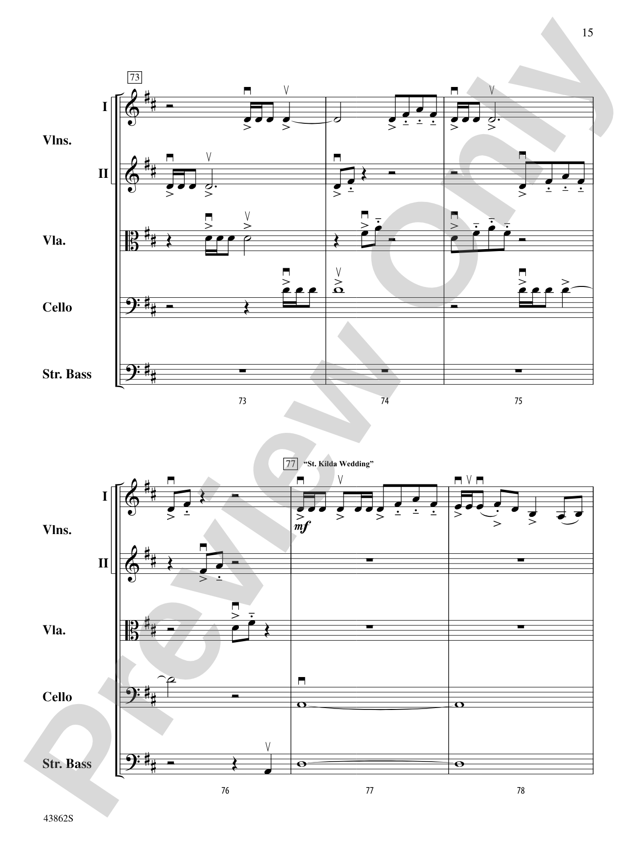 The Smith's Set: String Orchestra Conductor Score & Parts