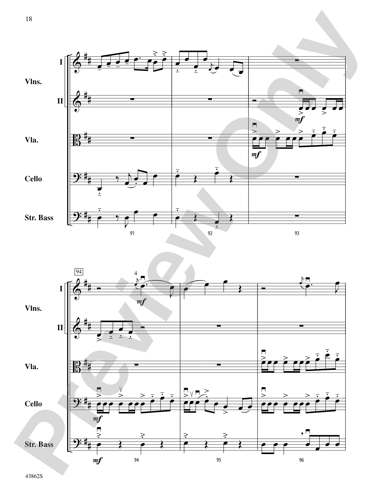 The Smith's Set: String Orchestra Conductor Score & Parts