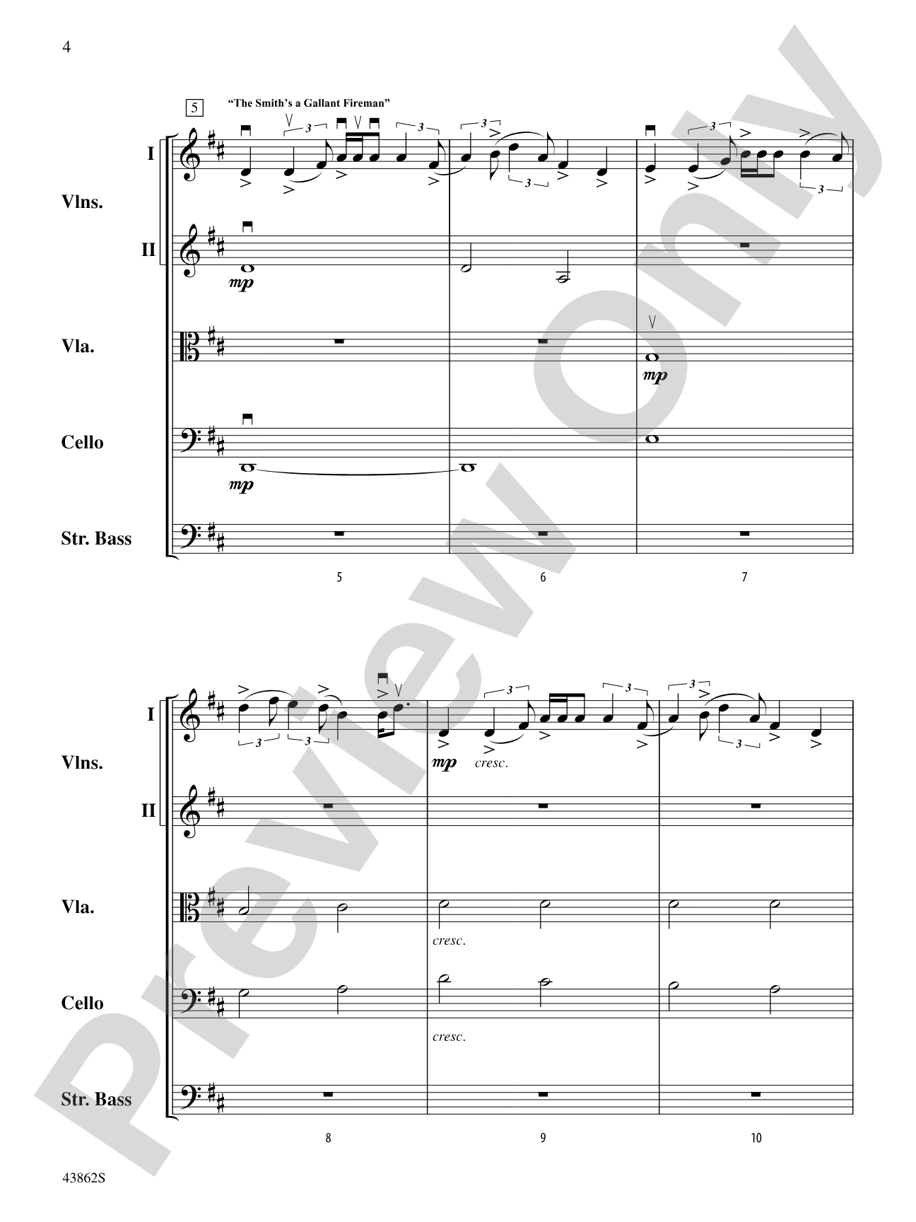 The Smith's Set: String Orchestra Conductor Score & Parts