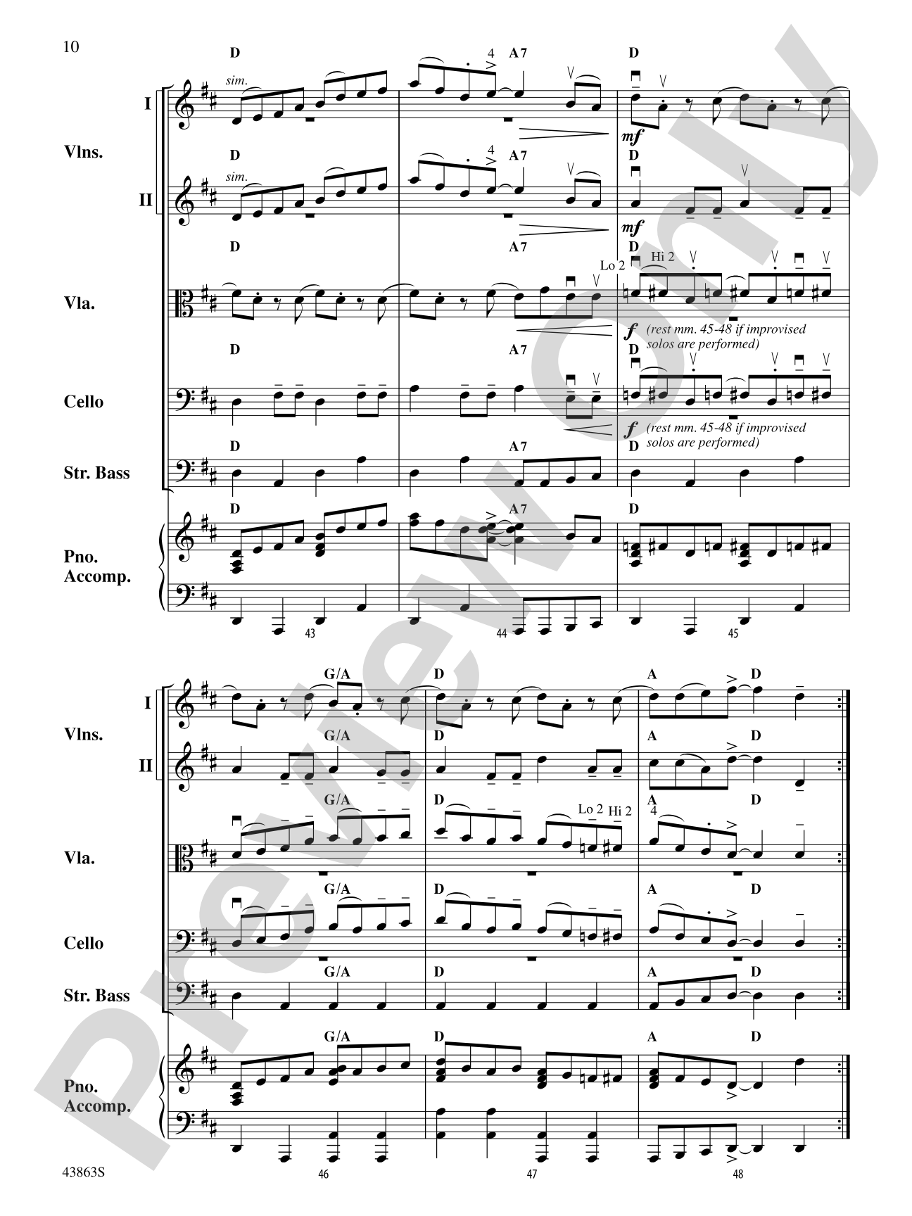 Fiddlin' Casey Jones: String Orchestra Conductor Score & Parts